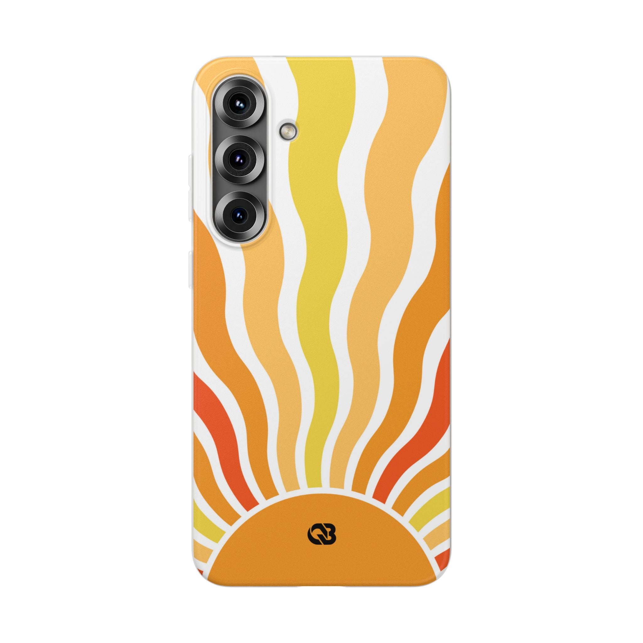 Amber Solar Waves · Soft Phone Case for Samsung