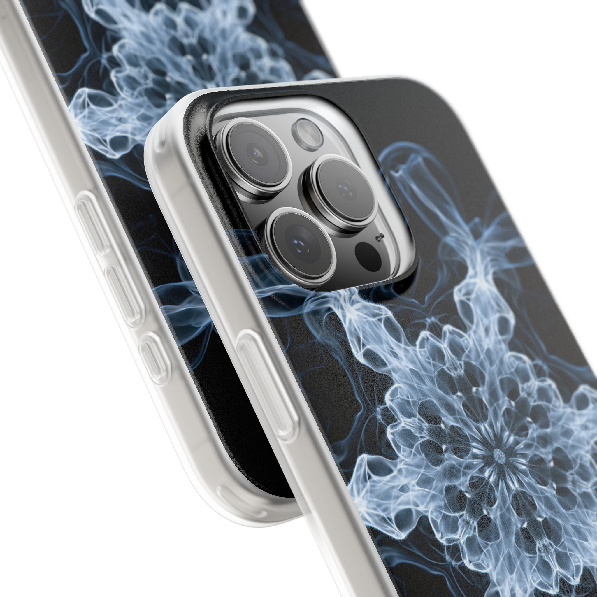 Blue Lite Phone Case for iPhone - Glacial Smoke Crown