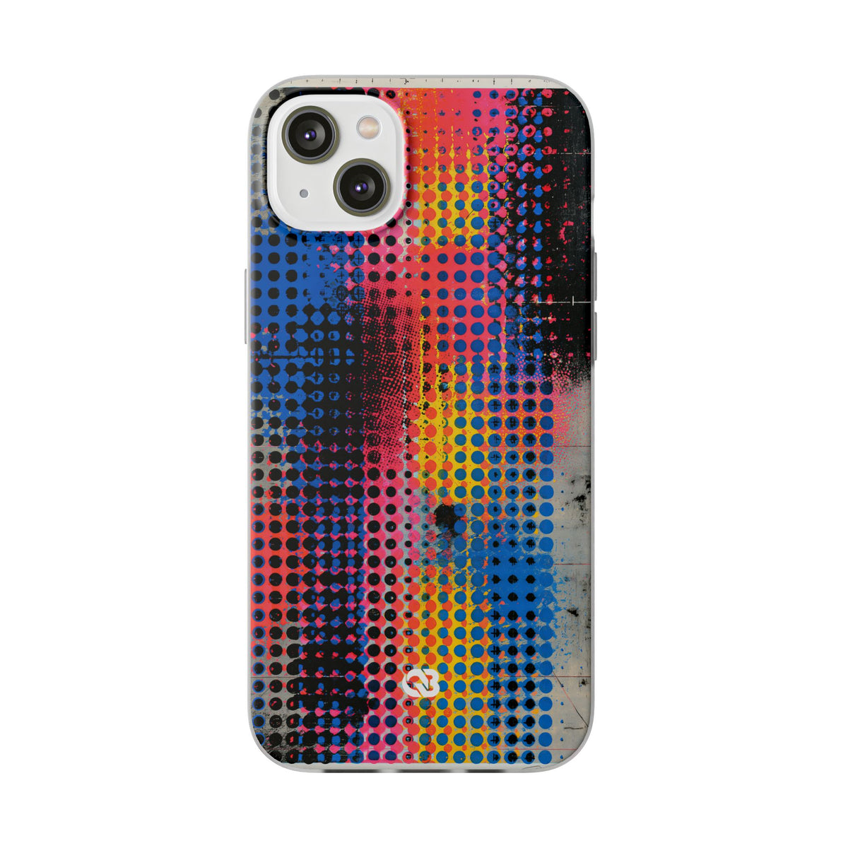 Chromatic Halftone Grid · Lite Phone Case for iPhone · Blue