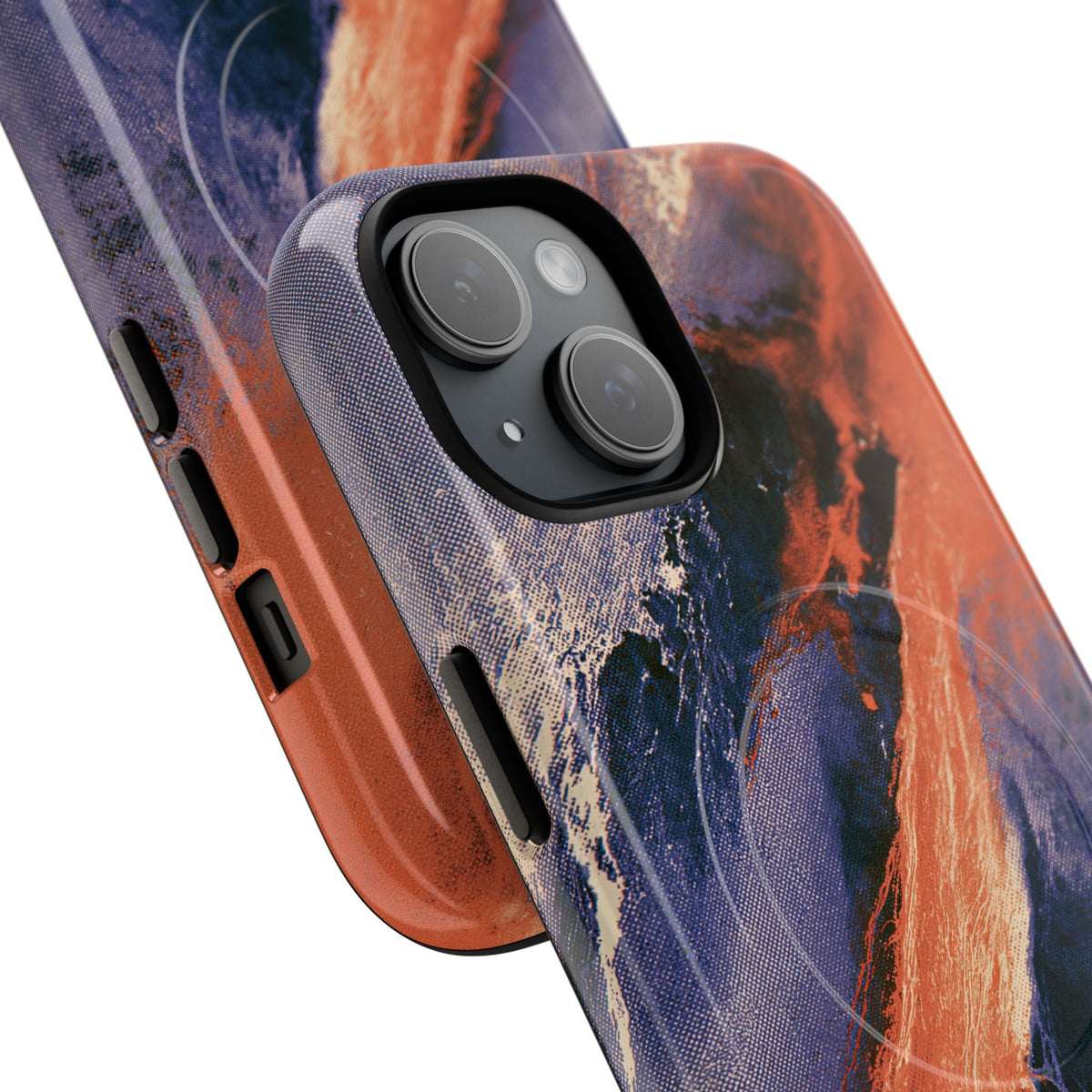 Solar Aura Drift · Tough 2.0 Magnetic Phone Case for iPhone · Orange