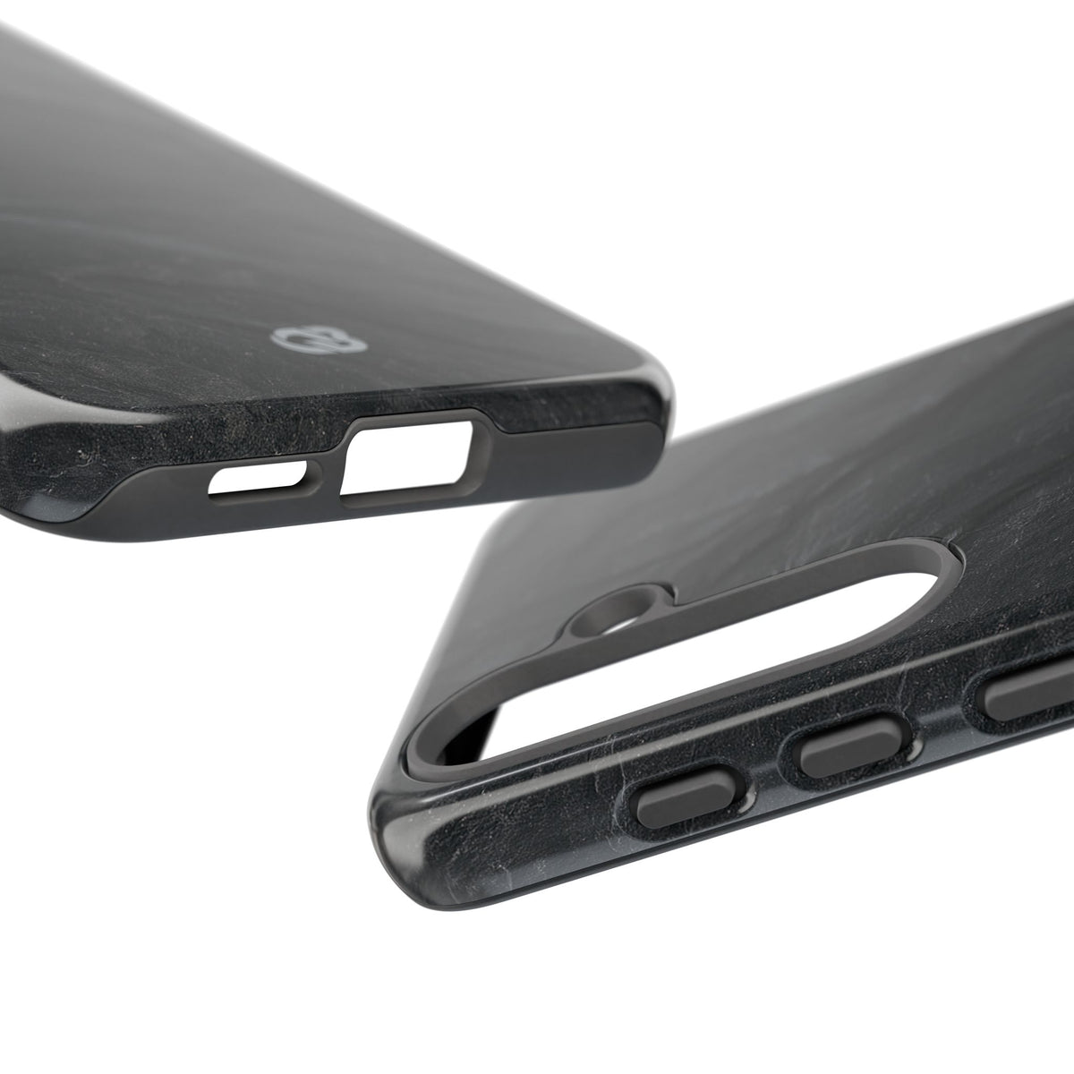 Black Tough Phone Case for Samsung - Midnight Slate Ridge