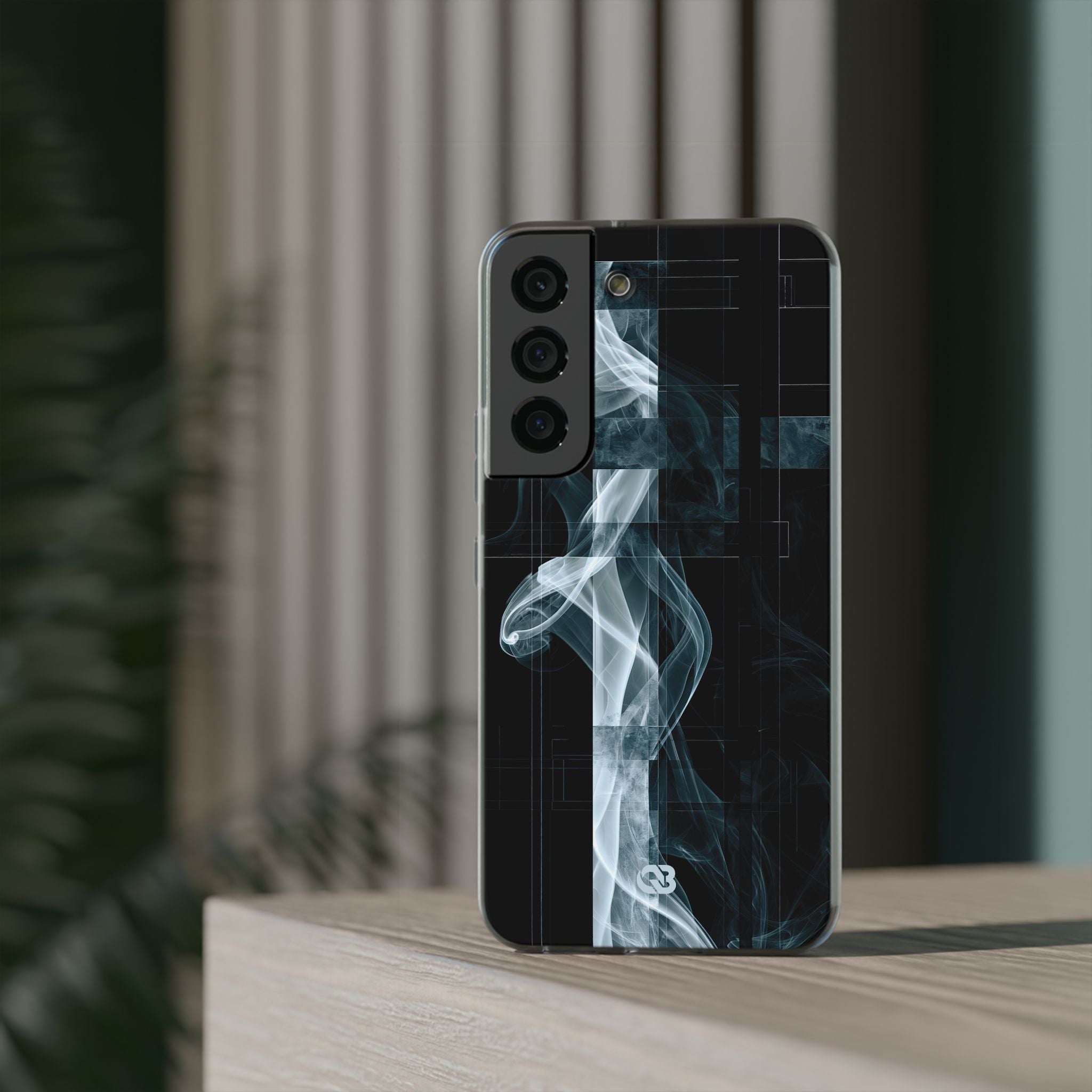 Black Lite Phone Case for Samsung - Arctic Vapor Grid