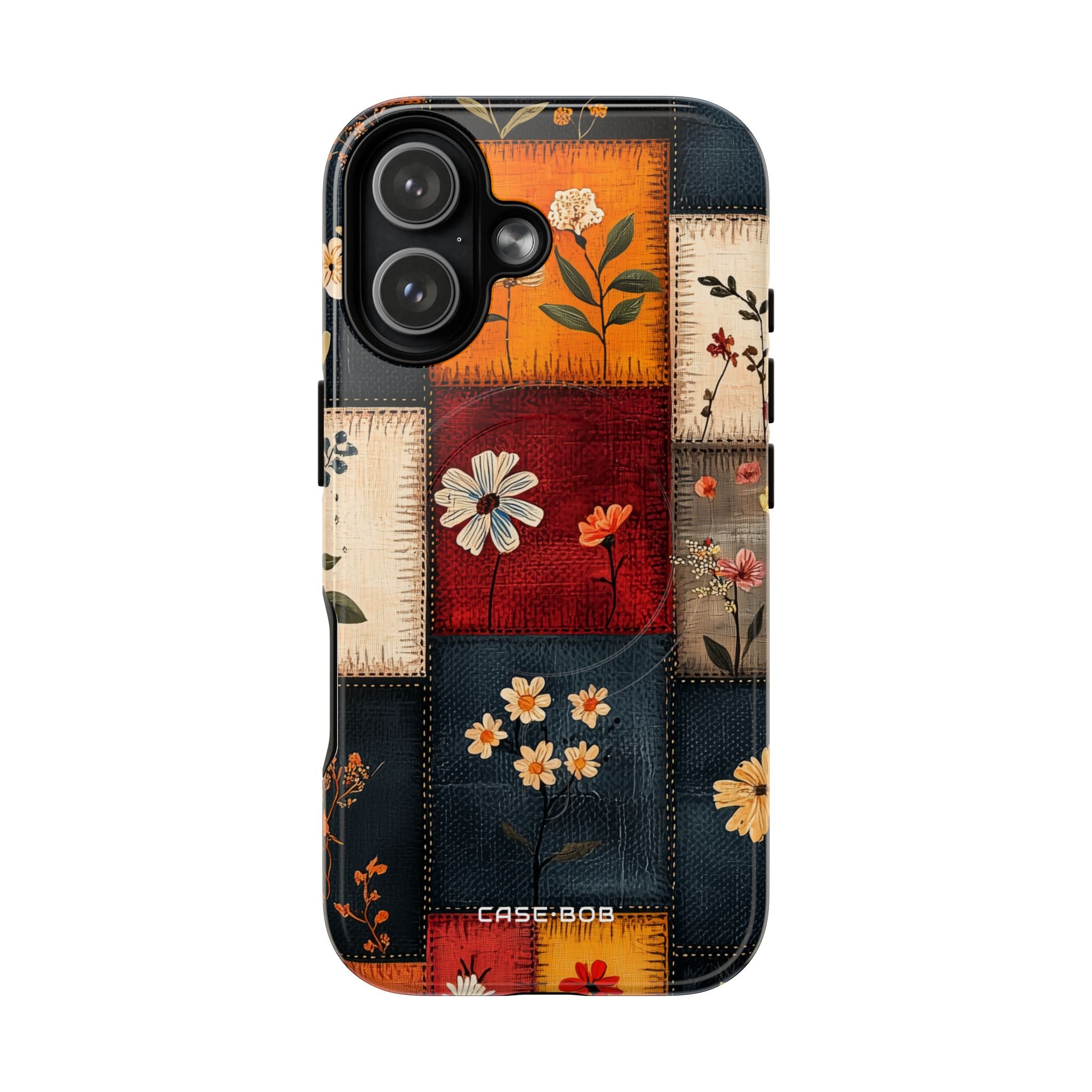 Patchwork Blooms iPhone 17 Case - Tough+ - CASE•BOB
