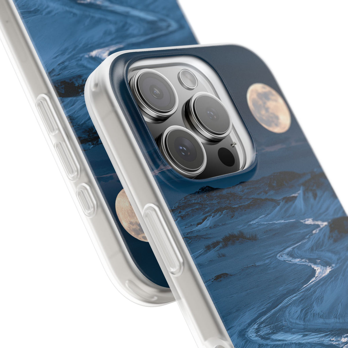Arctic Moon Drift · Lite Phone Case for iPhone · Blue