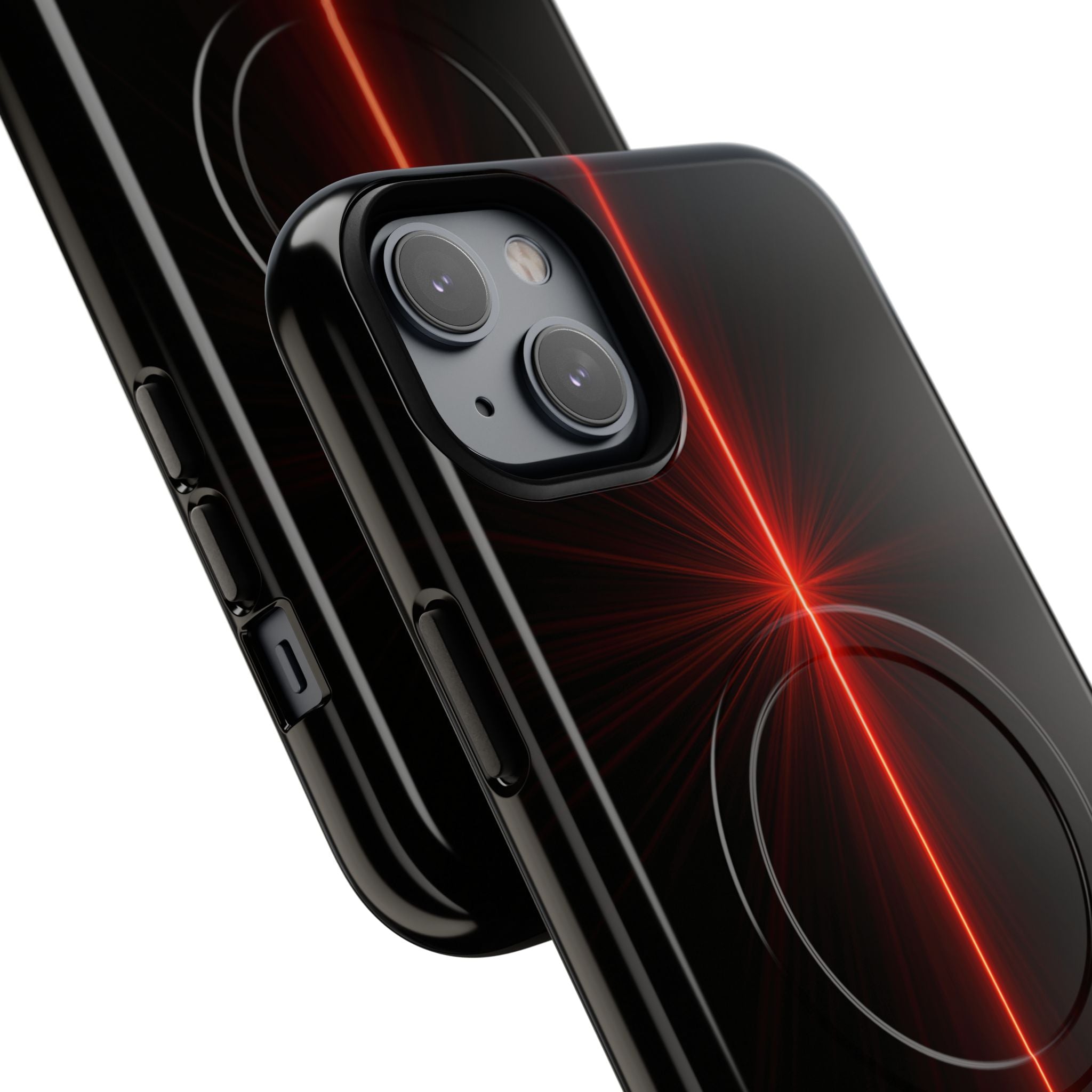 Red Tough 2.0 Magsafe Phone Case for iPhone - Crimson Flare Vector