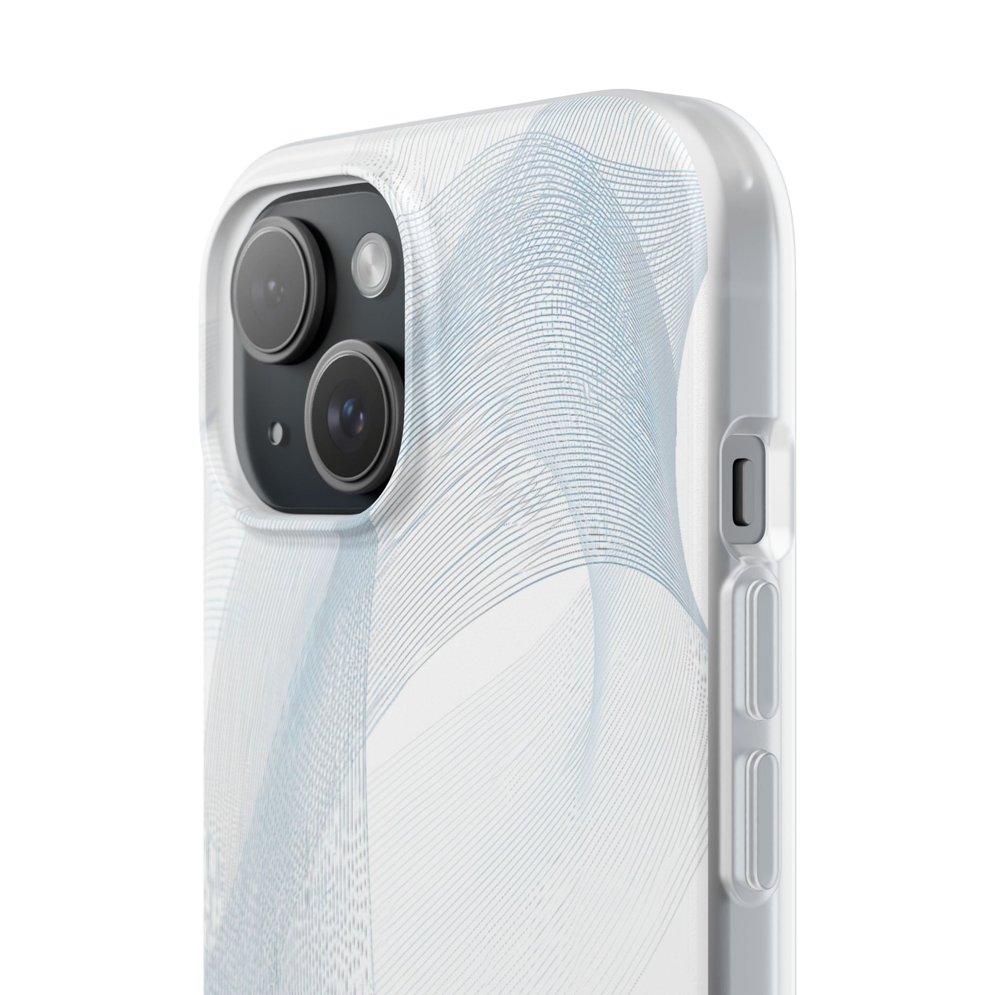 White Lite Phone Case for iPhone - Arctic Line Current