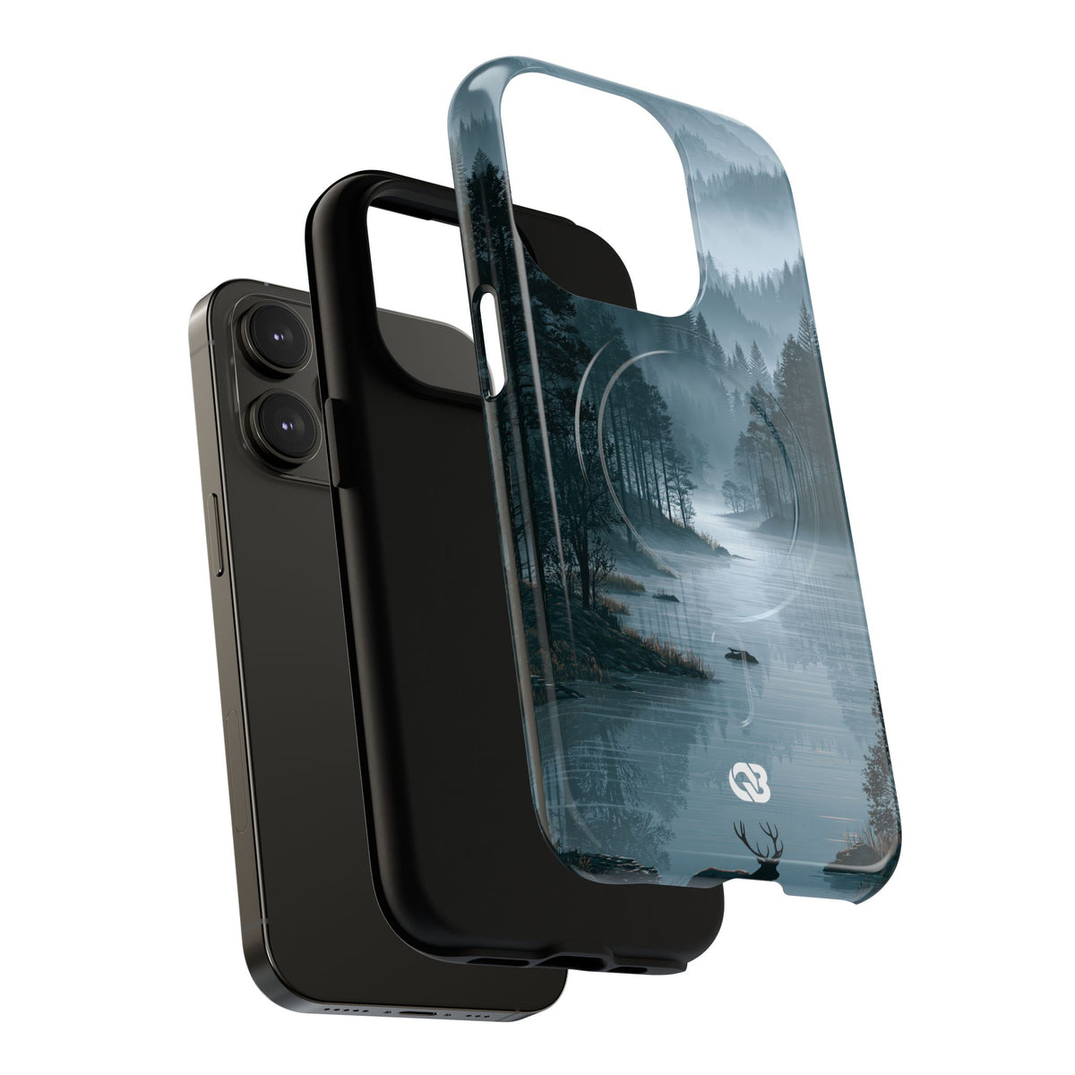 Silent Nordic Fjord · Tough 2.0 Magnetic Phone Case for iPhone · Blue