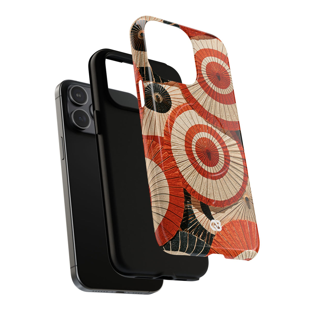 Vermilion Wagasa Motif · Tough 2.0 Magnetic Phone Case for iPhone · Red