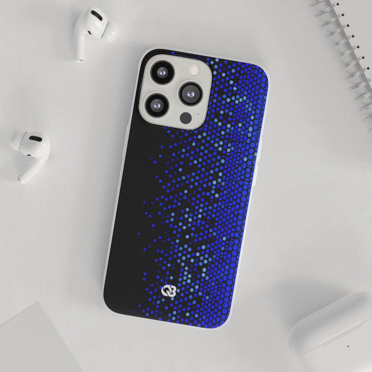 Cobalt Hex Dispersion · Lite Phone Case for iPhone · Blue
