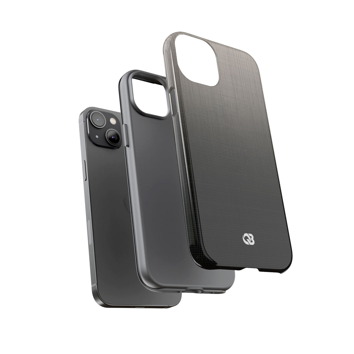 Monochrome Metric Grid · Tough Phone Case for iPhone · Black
