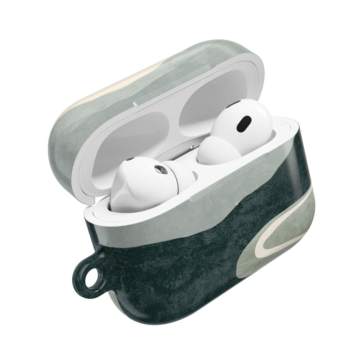 Muted Valley Vista · Hard Case for AirPods & AirPods Pro · Green