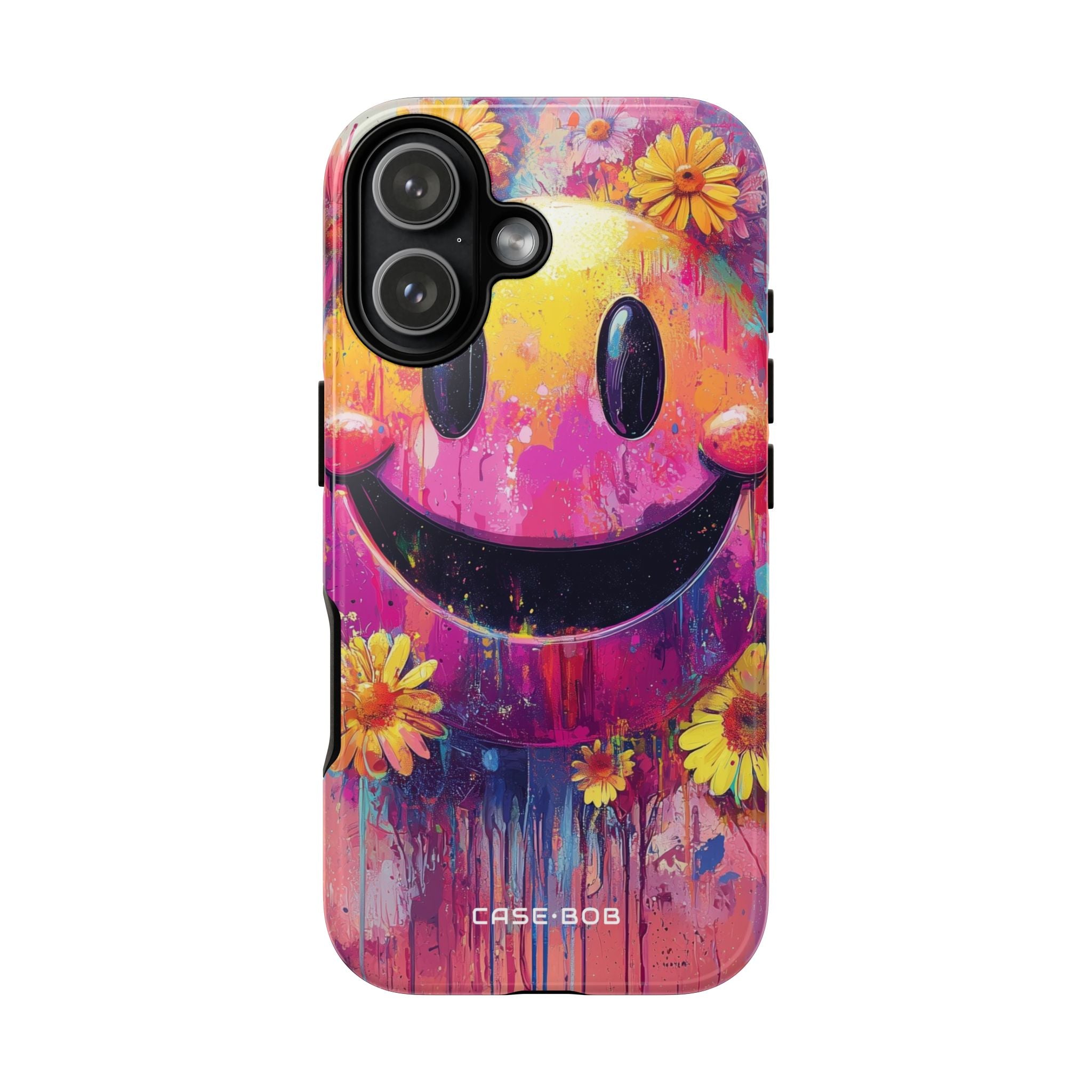 Smiley Bloom iPhone 17 Case - Tough - CASE•BOB