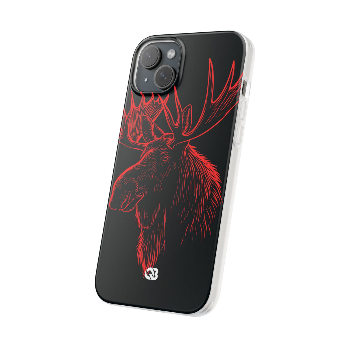 Nordic Elk · Lite Phone Case for iPhone · Black