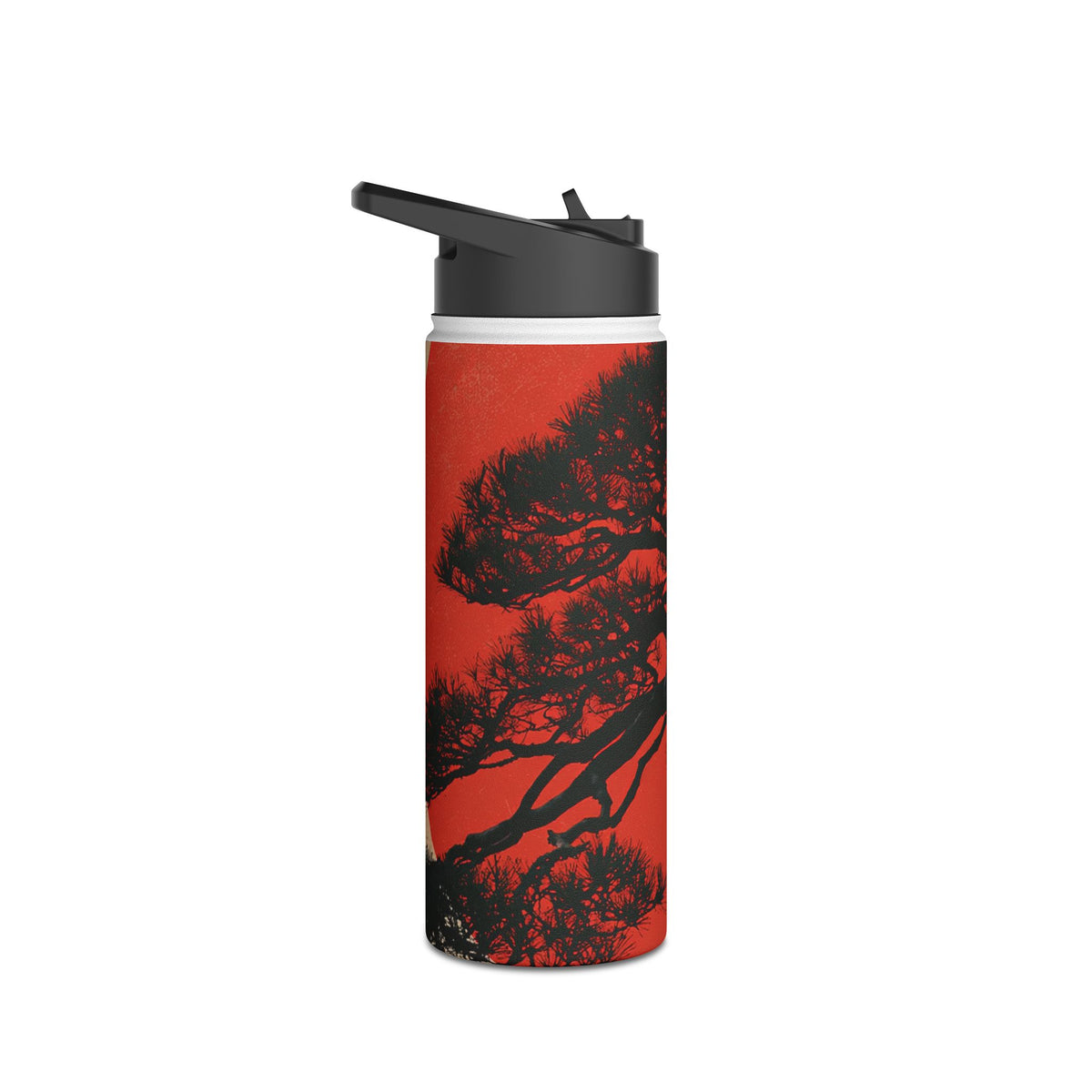 Crimson Pine Solitude · Insulated Water Bottle · Beige
