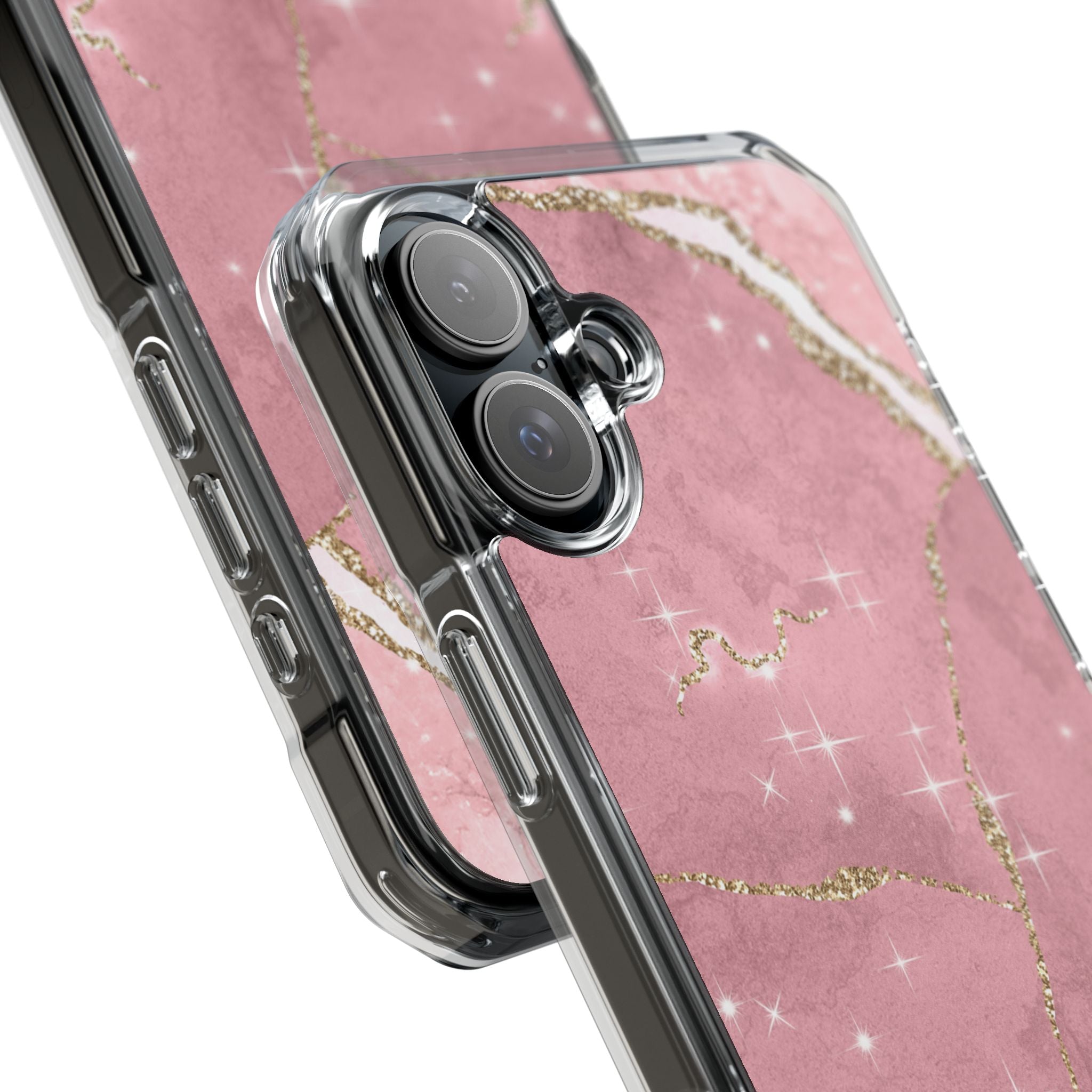 Rose Sparkle Marble · Impact Coque de téléphone pour iPhone · Magsafe