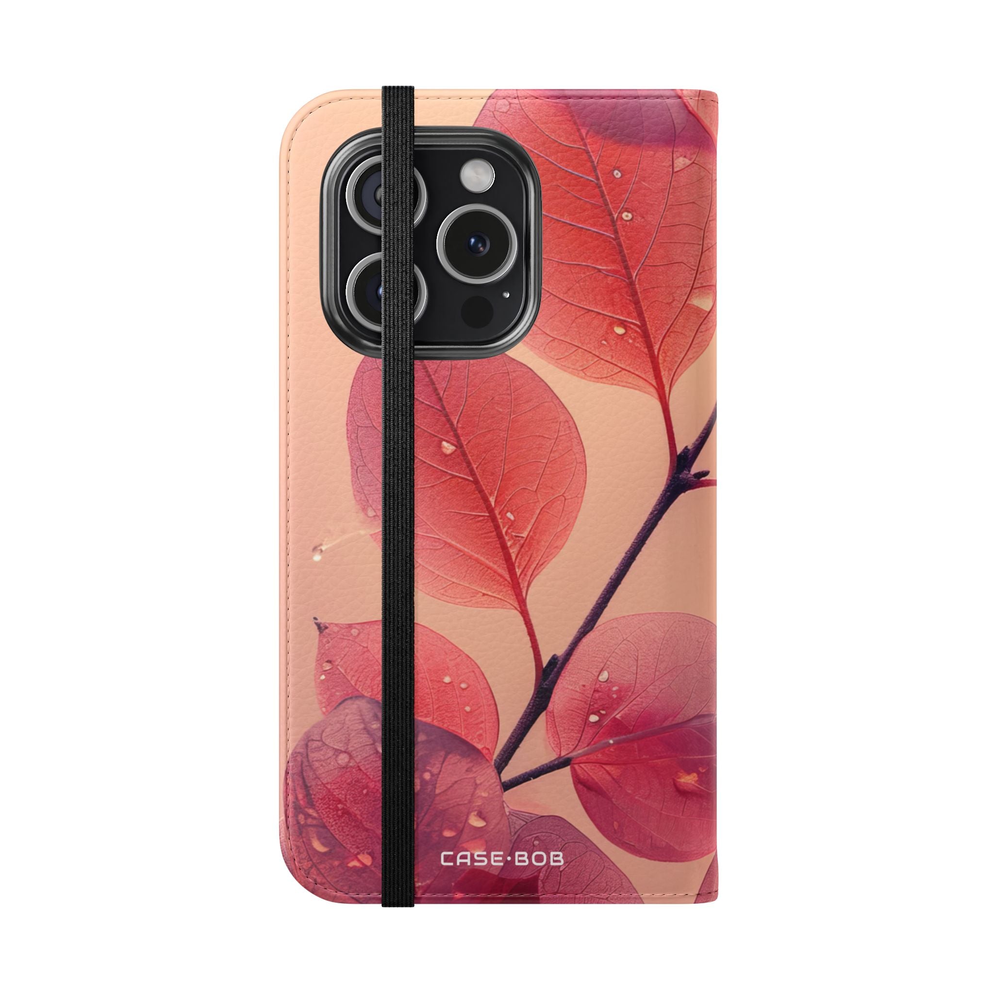 Translucente bladeren - iPhone 15 Pro Case - Portemonnee