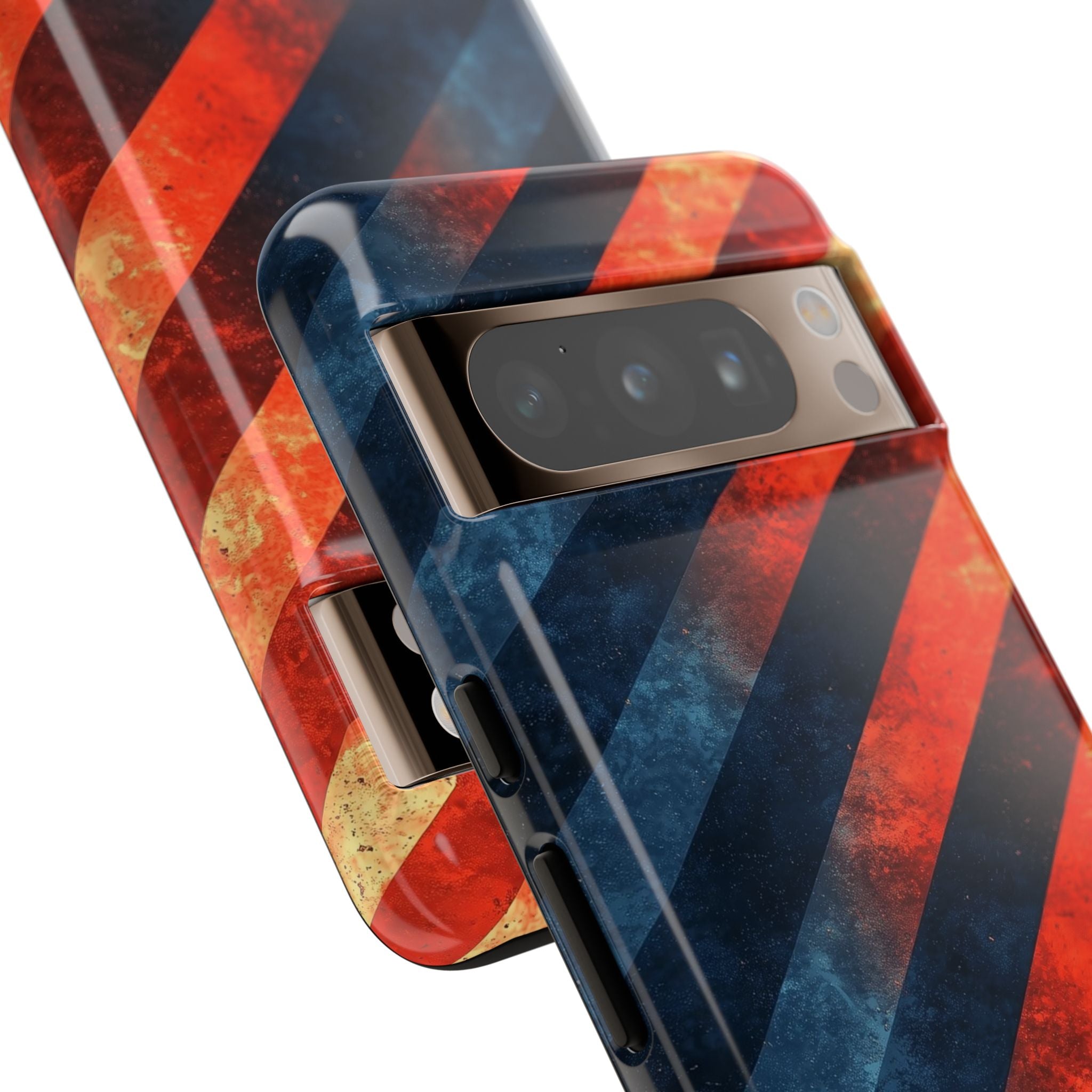 Diagonale Streifen Blaze Google Pixel 8 Pro Case - Tough