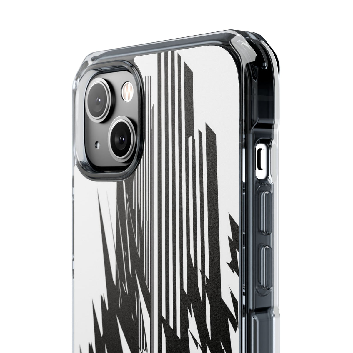 White Impact MagSafe Phone Case for iPhone - Shattered Vector Spire