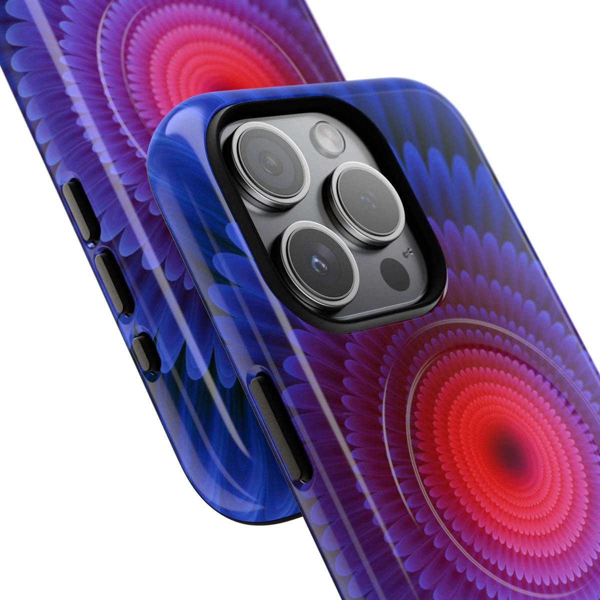 Radial Spectrum Bloom · Tough 2.0 Magnetic Phone Case for iPhone · Blue