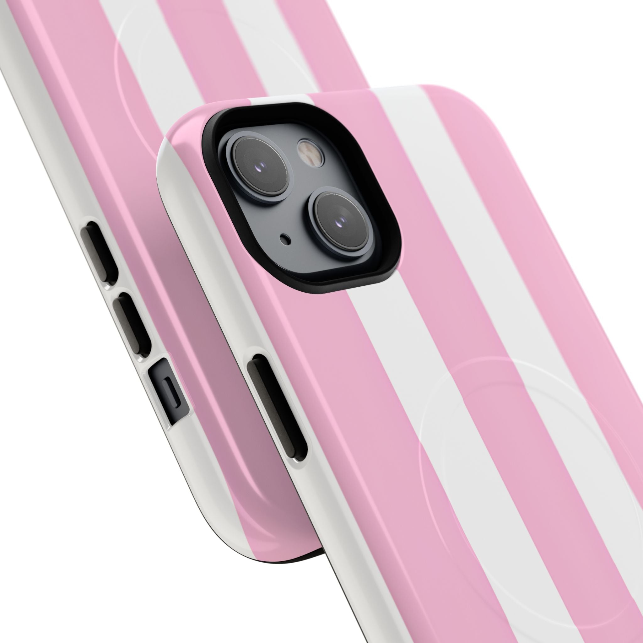 Soft Pink Stripe · Tough+ Magsafe