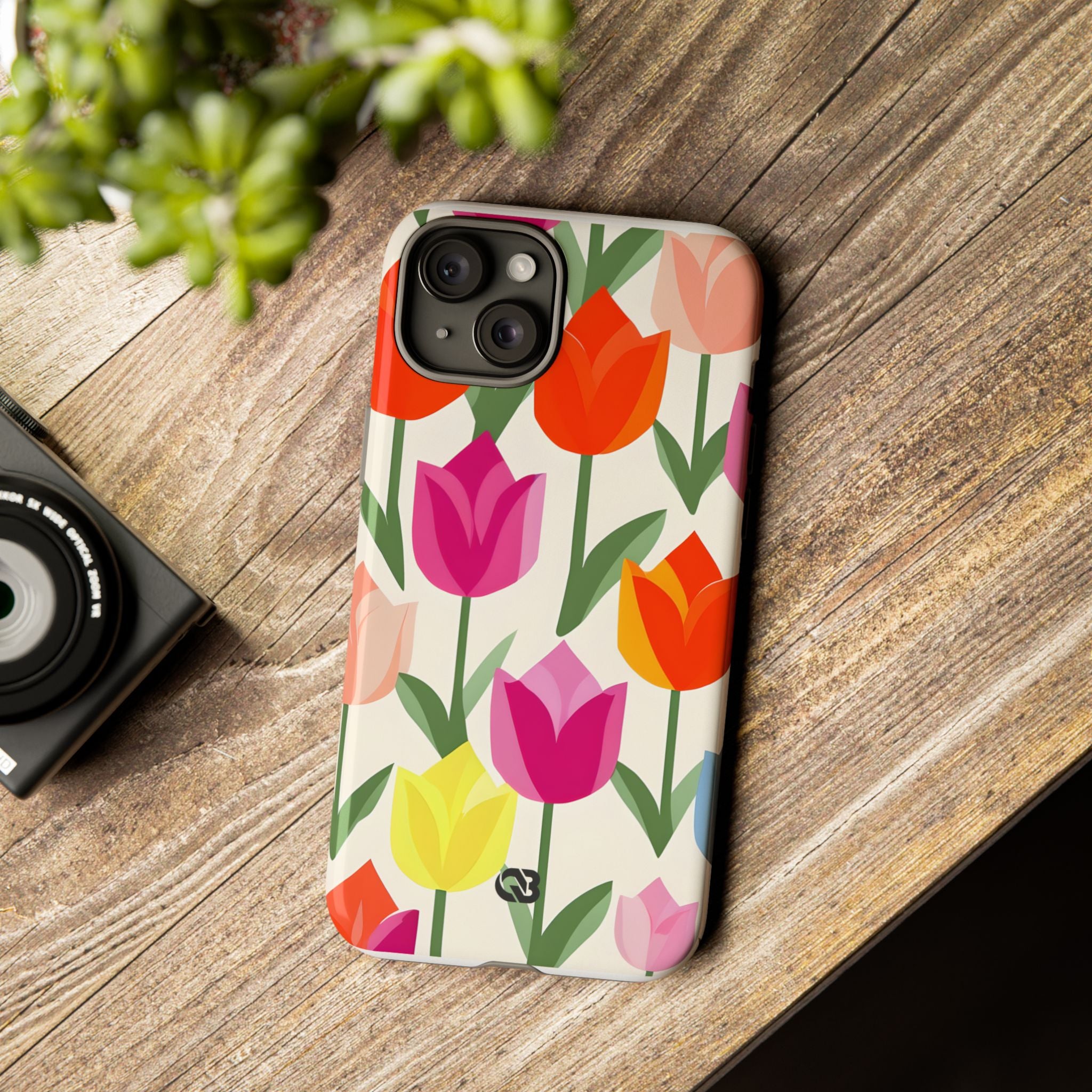 Vibrant Petal Grid · Tough Fundas para teléfono para iPhone