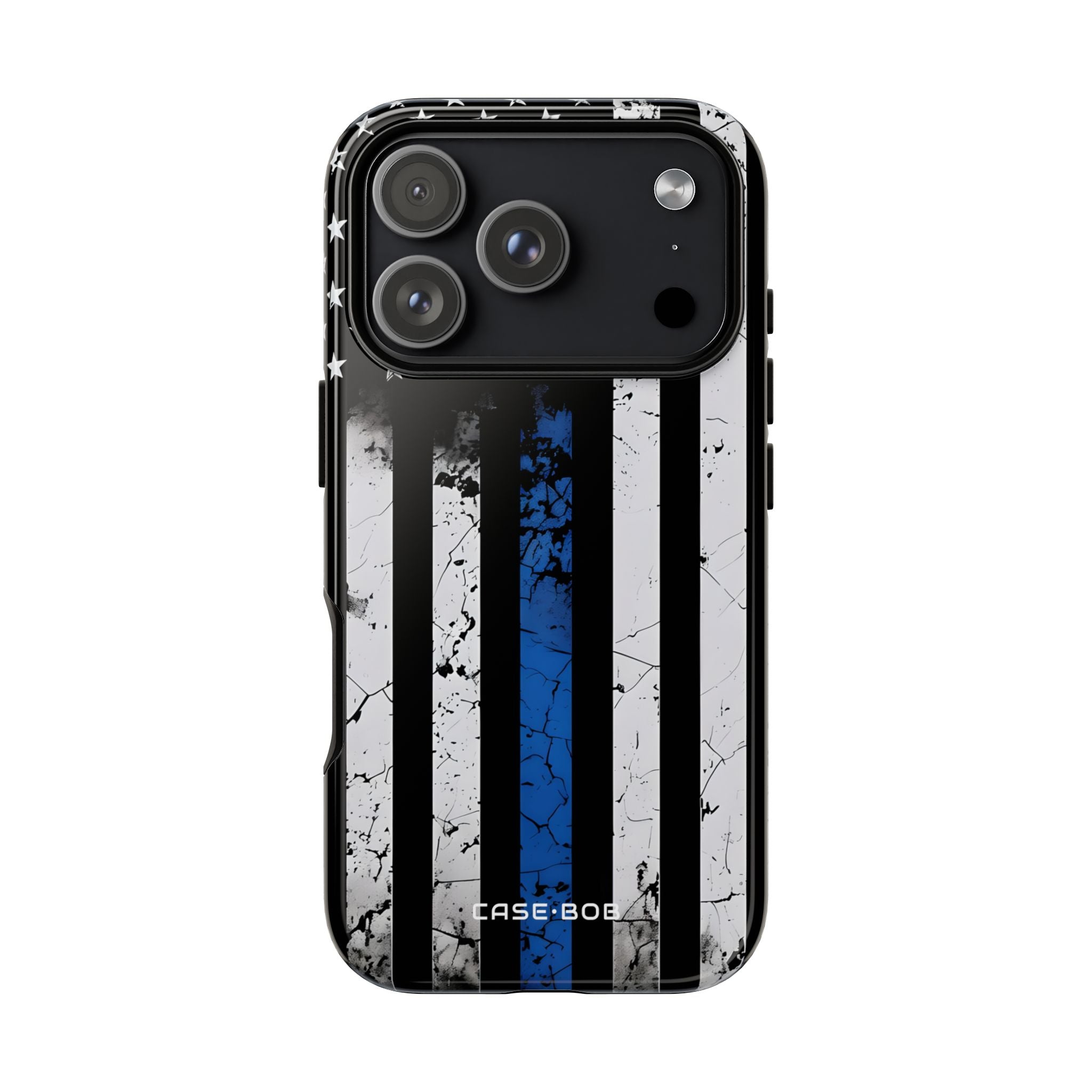 Blue Stripe Flag iPhone 17 Pro Case - Tough - CASE•BOB