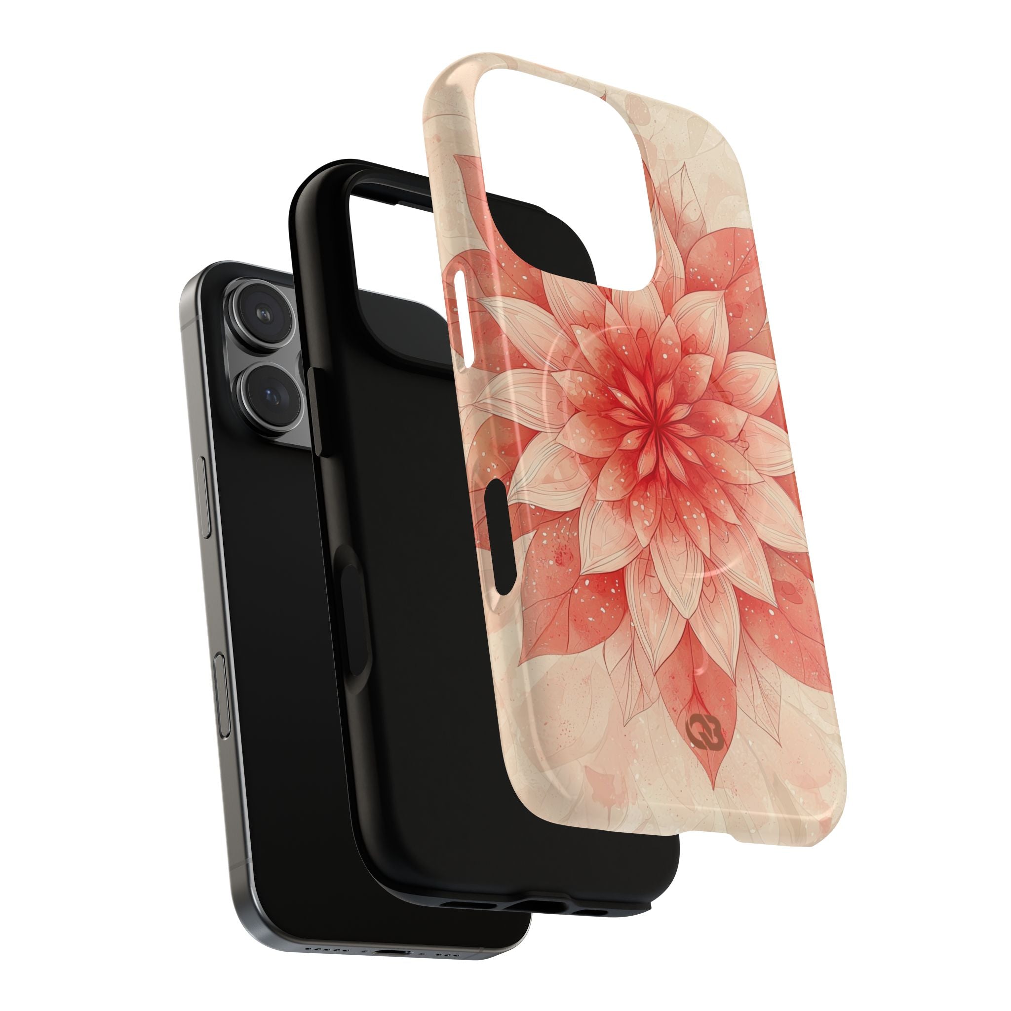 Coral Layered Bloom · Tough+ Handyhülle für iPhone · Magsafe