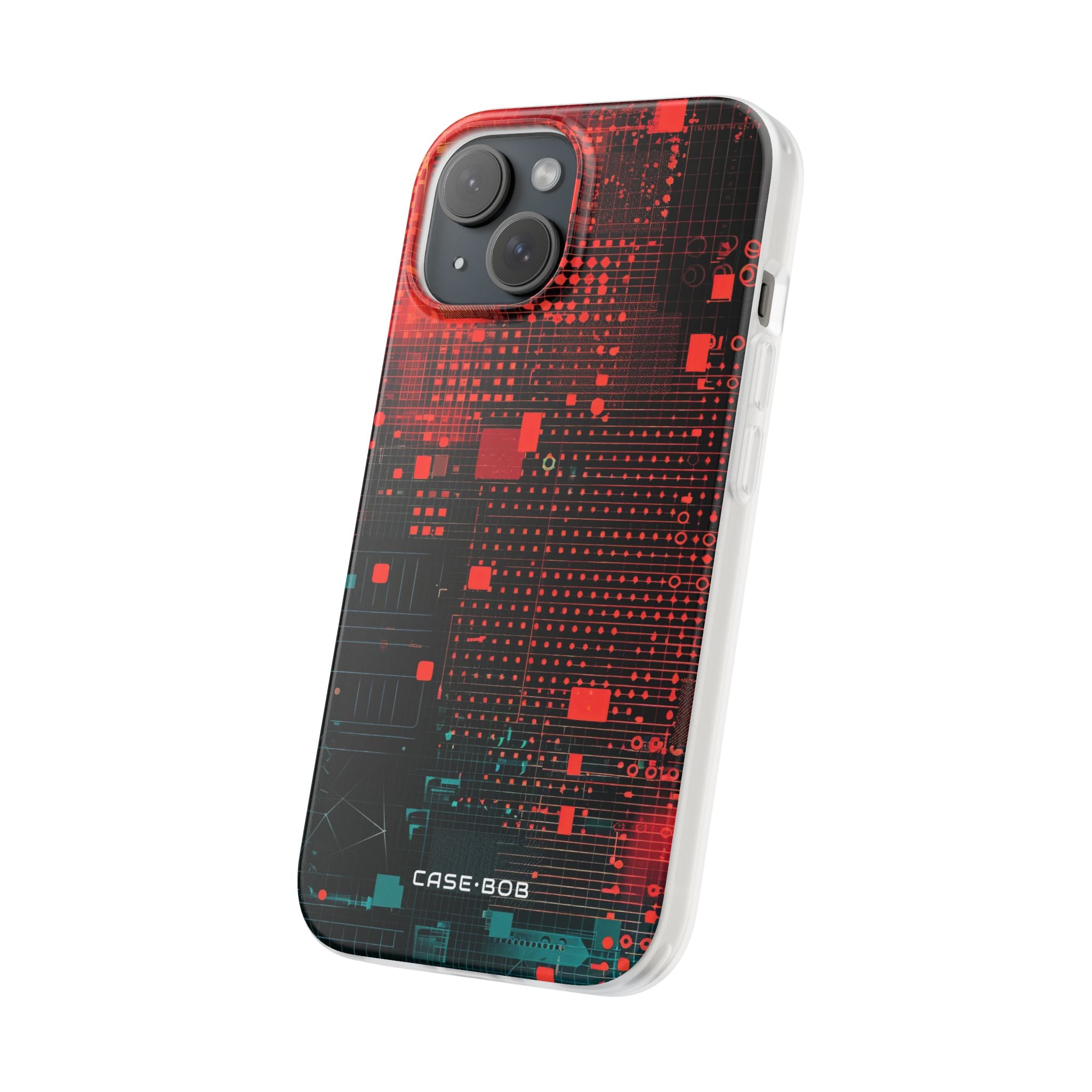 Grid Fusion iPhone 15 Case - Soft