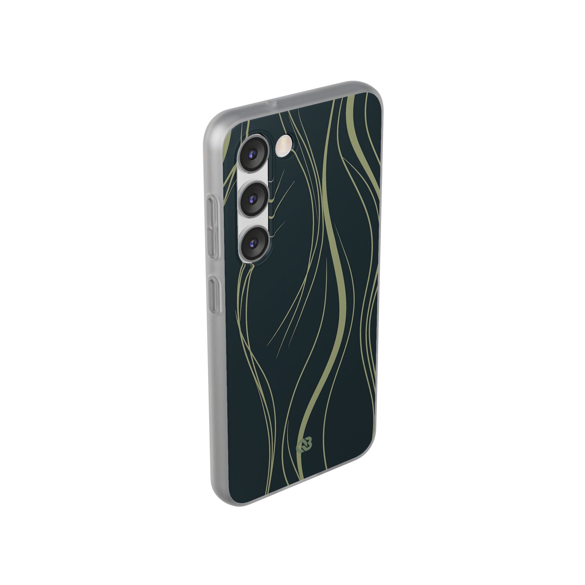 Green Lite Phone Case for Samsung - Obsidian Sage Flow