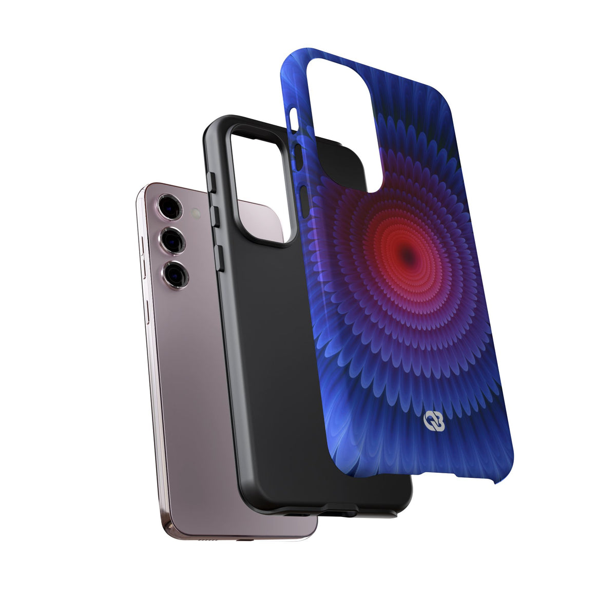 Radial Spectrum Bloom · Tough Phone Case for Samsung · Blue