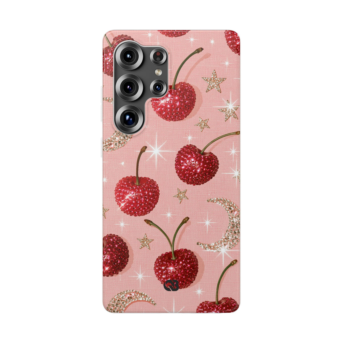 Bedazzled Ruby Cherries · Lite Phone Case for Samsung · Pink