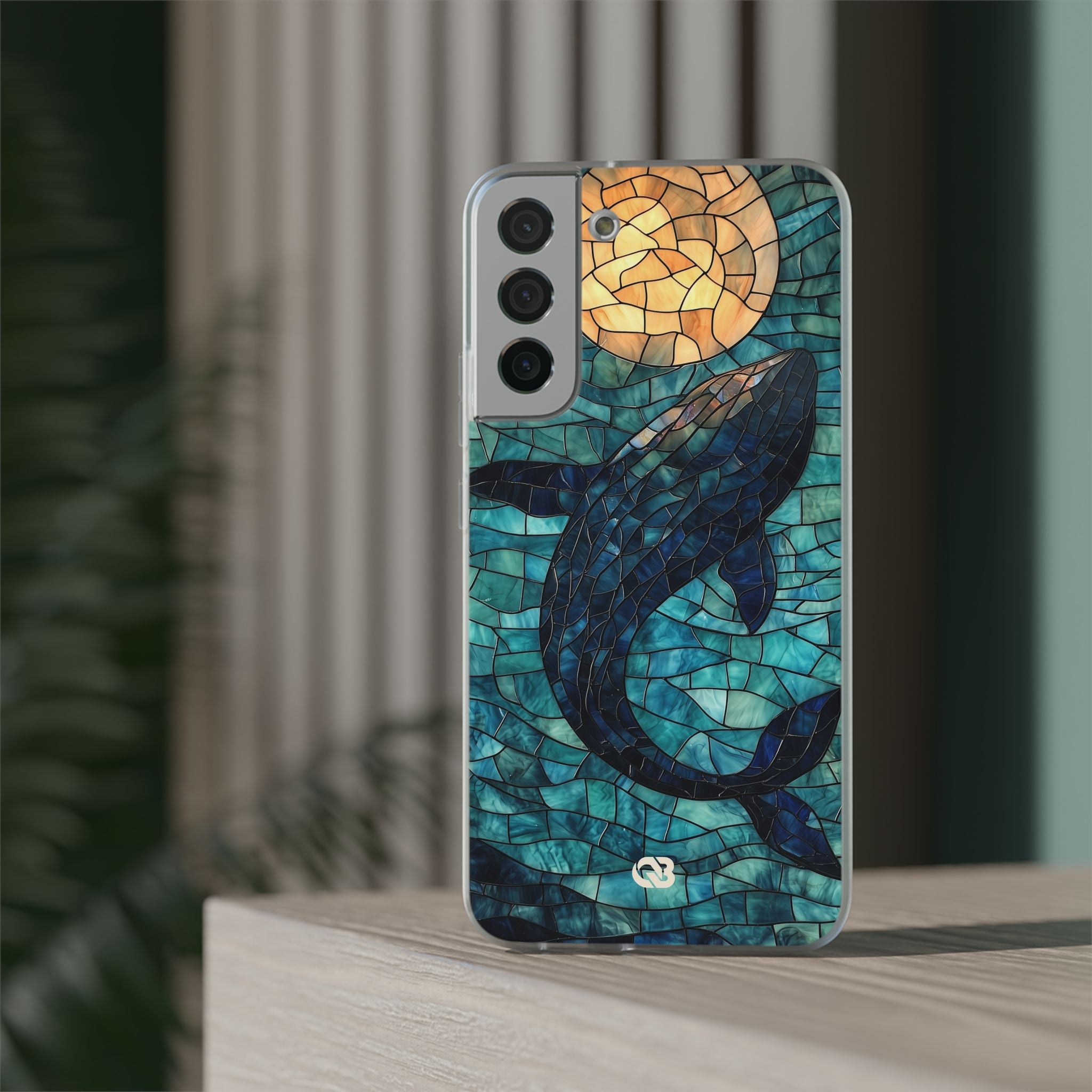 Stained Moon Whale · Soft etui na telefon dla Samsung