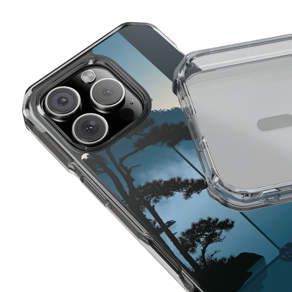 Blue Impact MagSafe Phone Case for iPhone - Kyoto Mist Pine