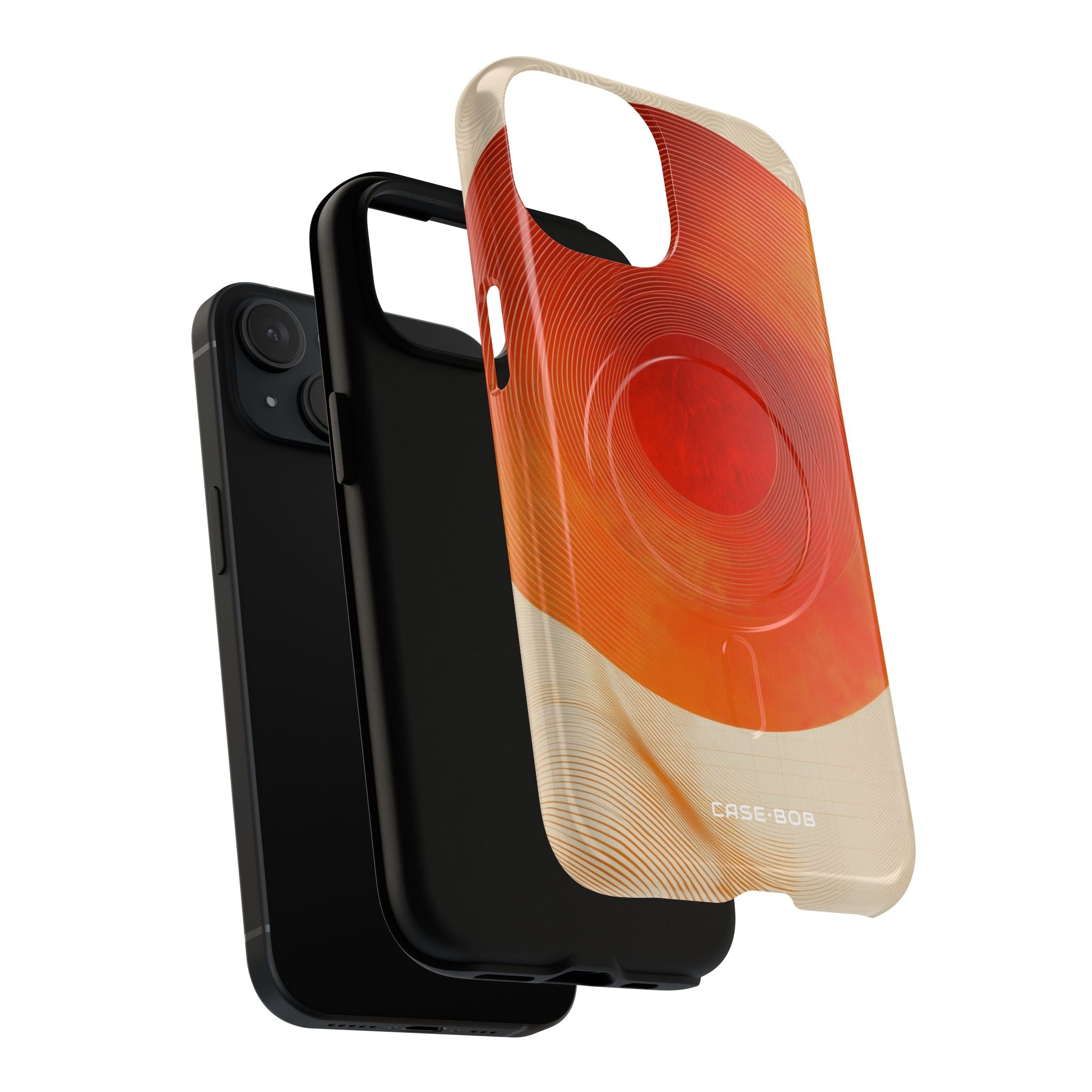 Sunburst Swirl iPhone 15 Skal - Tough+