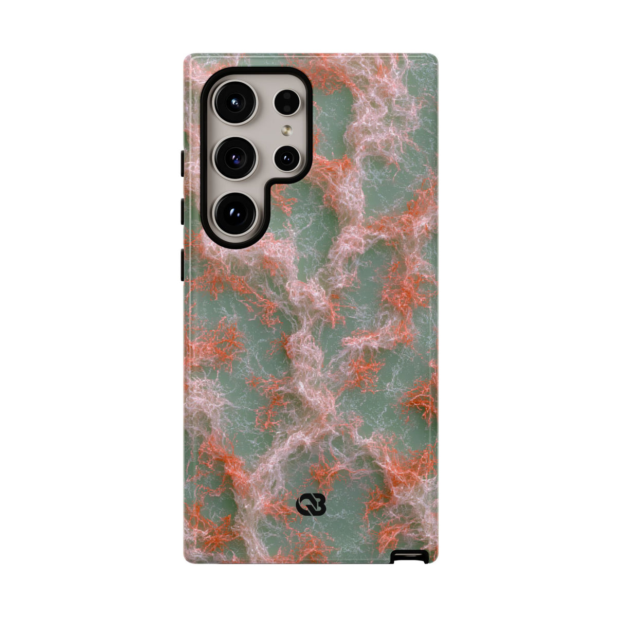 Coral Pixel Matrix · Tough Phone Case for Samsung · Green