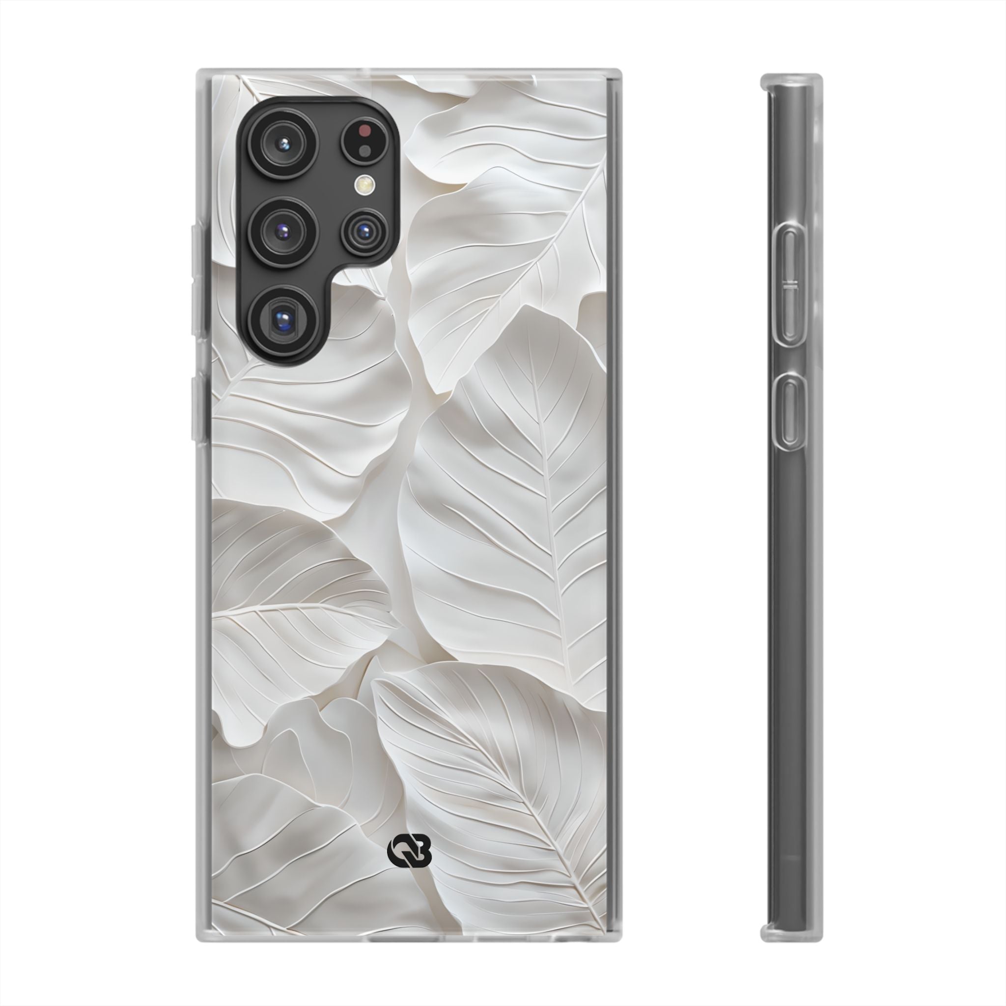 Sculpted Ivory Leaves · Soft Handyhülle für Samsung
