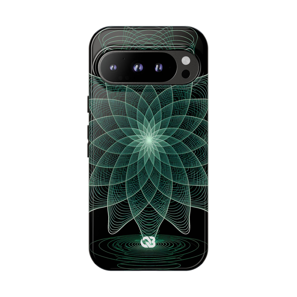 Verdant Harmonic Bloom · Tough Phone Case for Pixel · Black