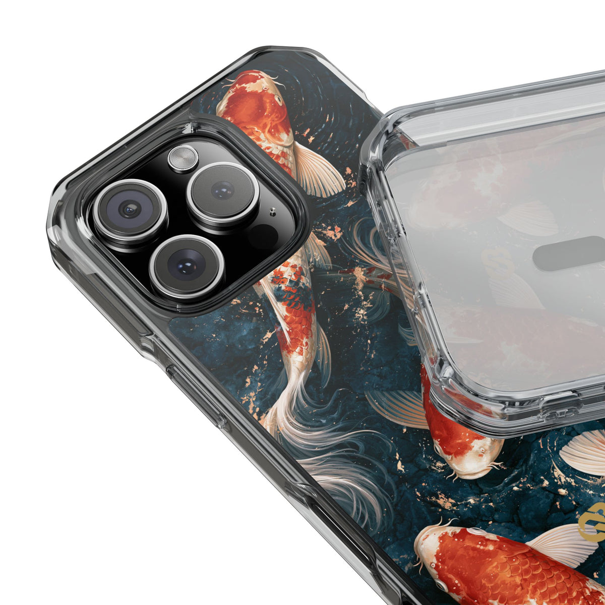 Imperial Nishikigoi · Clear Impact Magnetic Phone Case for iPhone · Blue