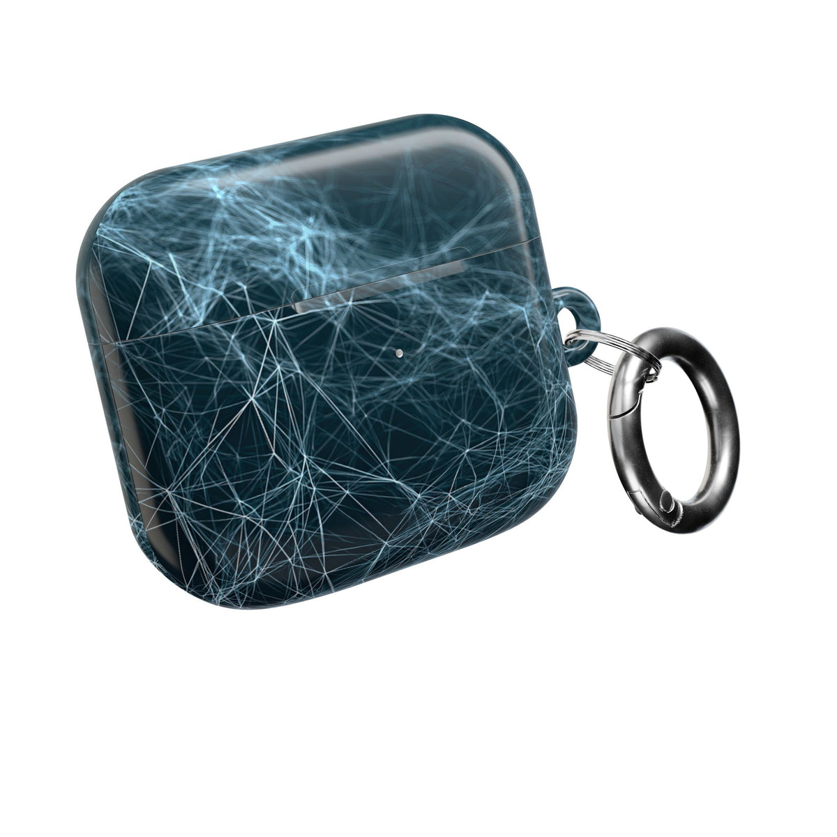 Cyan Lattice Grid · Hard Case for AirPods & AirPods Pro · Teal
