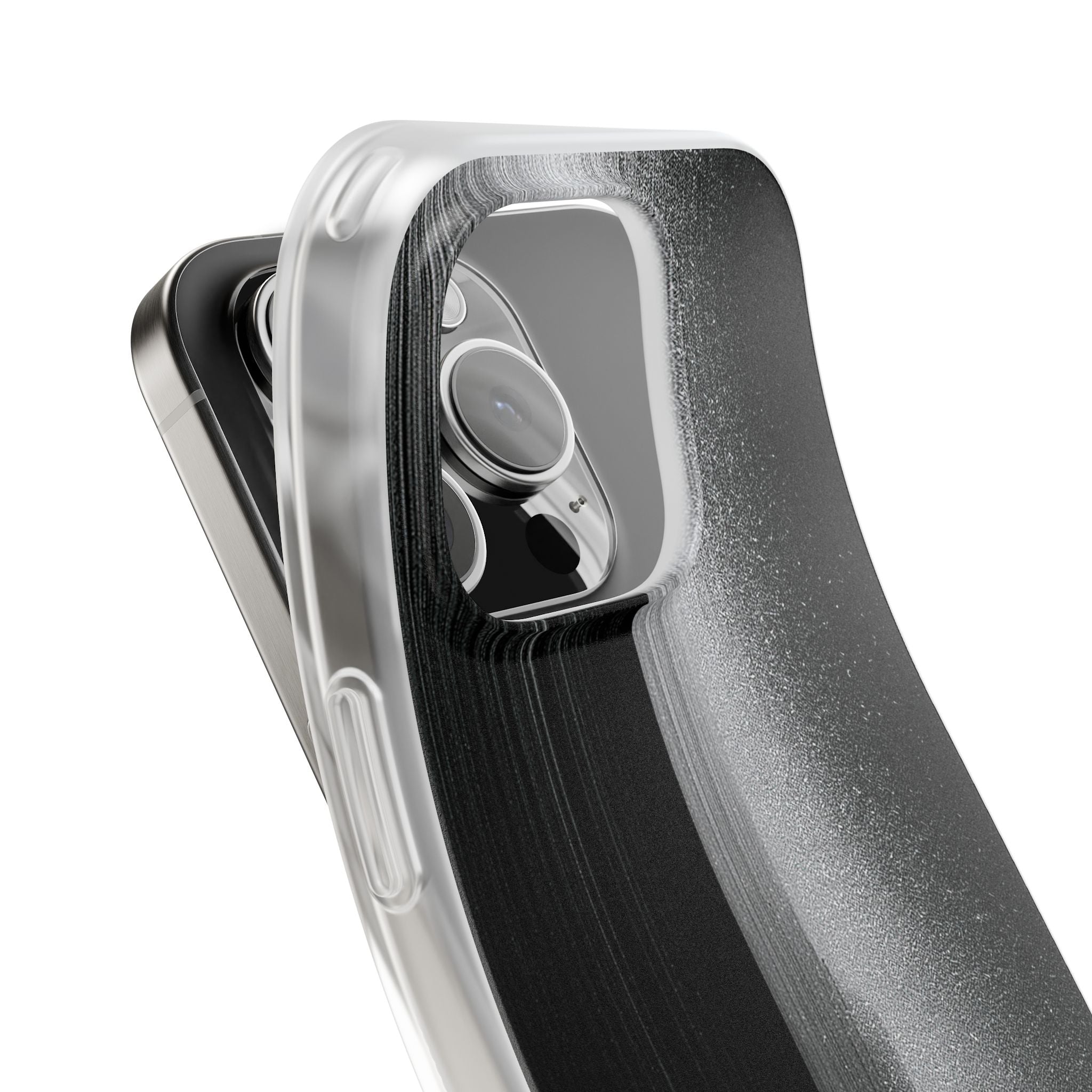 Black Lite Phone Case for iPhone - Brutalist Pixel Monolith