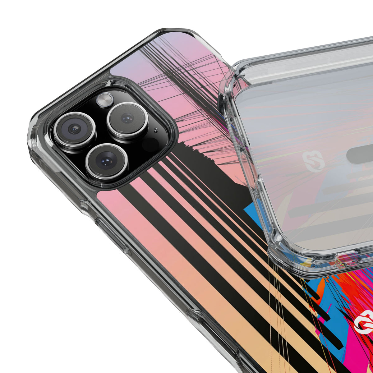 Orbital Horizon · Clear Impact Magnetic Phone Case for iPhone · Black