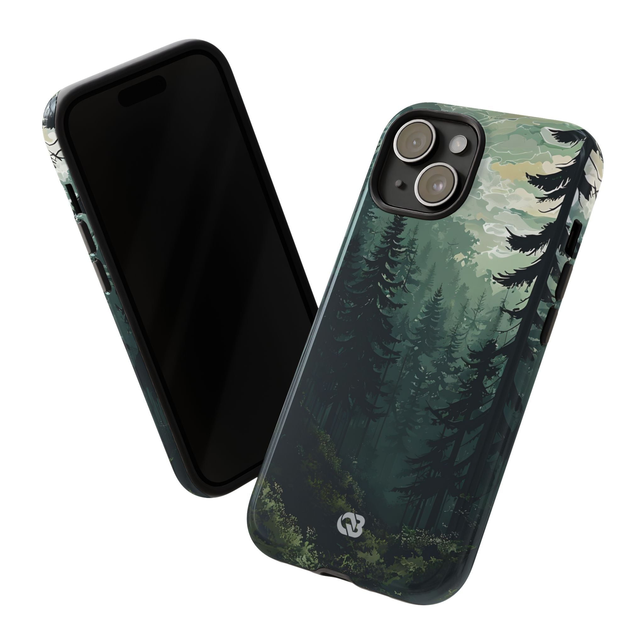 Misty Pine Shadow · Tough Phone Case for iPhone