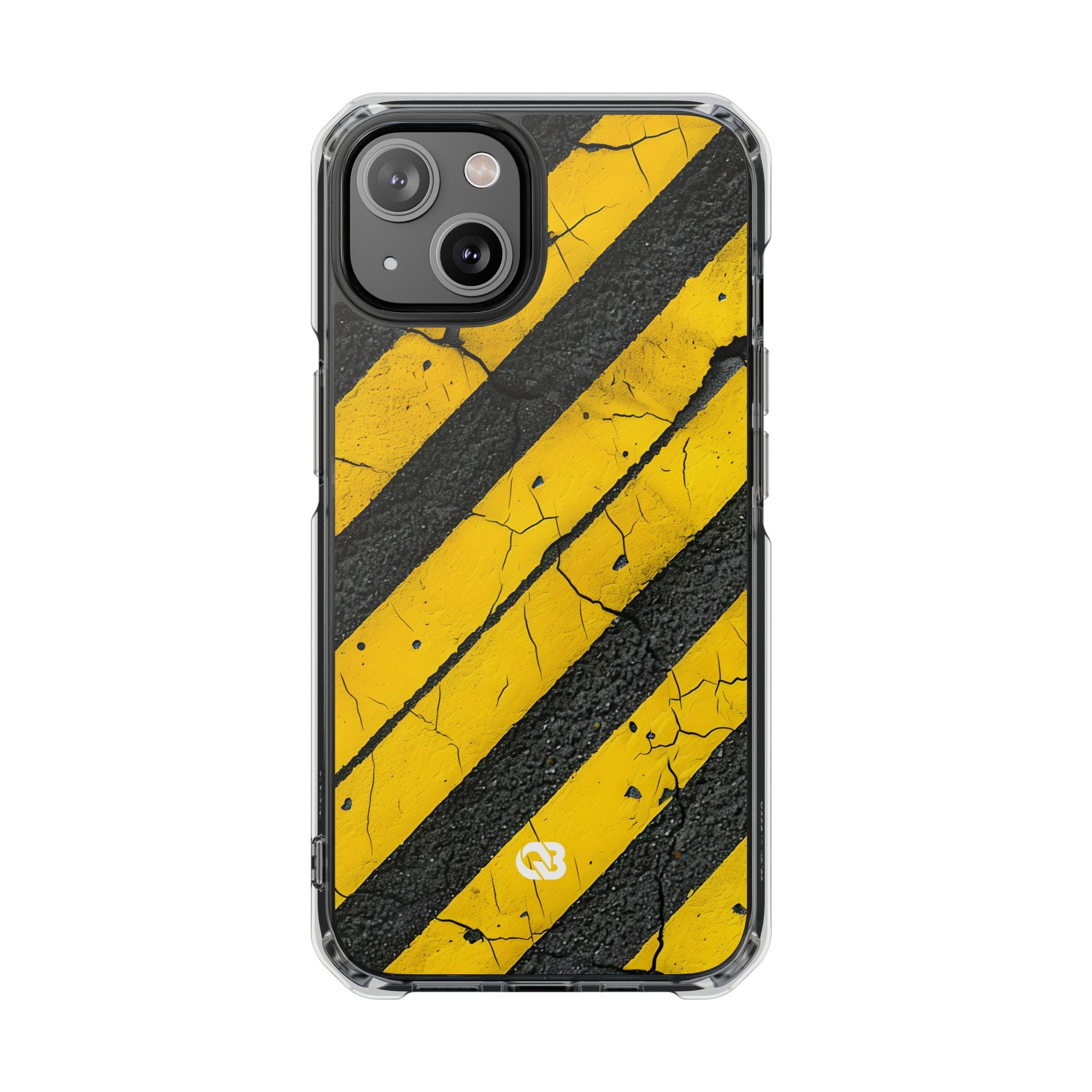 Cracked Hazard Stripes · Impact Custodia per iPhone · Magsafe