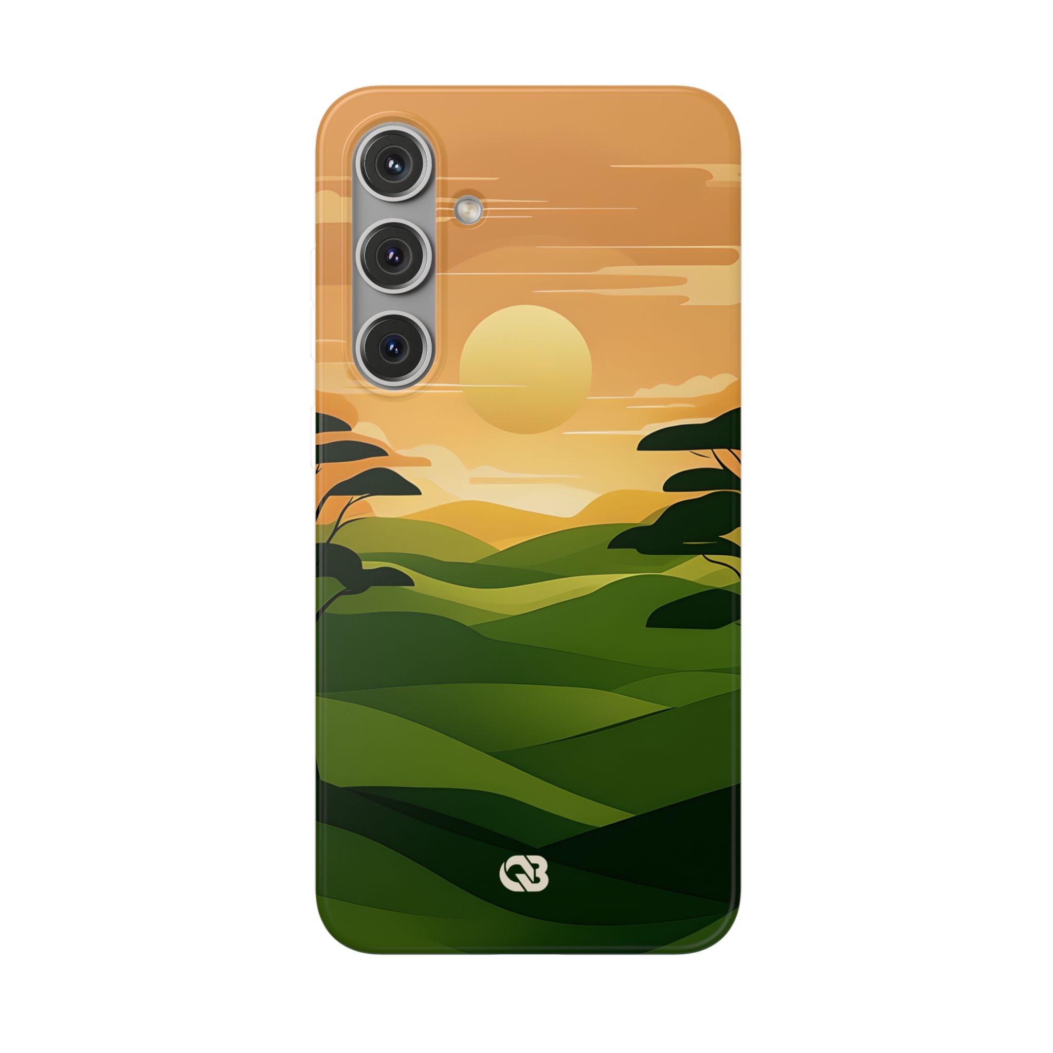 Verdant Horizon Sun · Soft Phone Case for Samsung