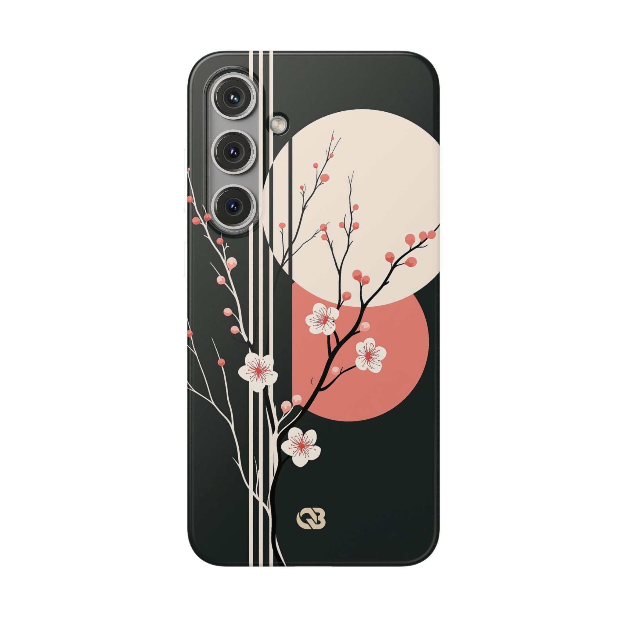 Black Lite Phone Case for Samsung - Kyoto Midnight Blossom