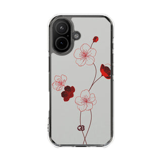 Red Impact MagSafe Phone Case for iPhone - Kyoto Ember Bloom