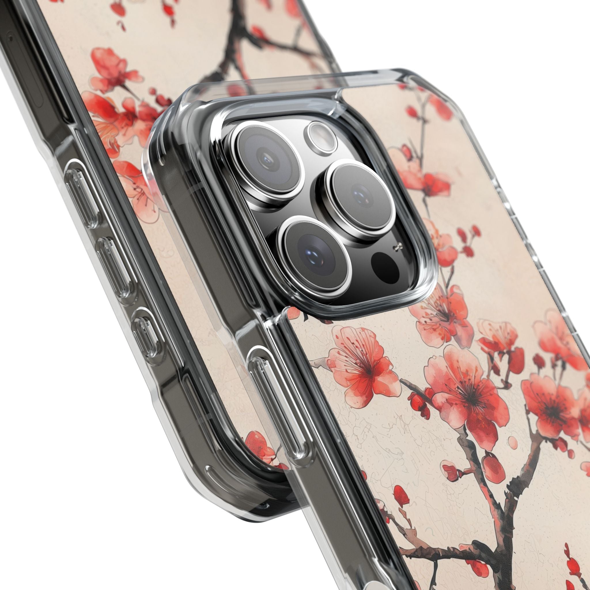 Crimson Silk Flora · Impact Handyhülle für iPhone · Magsafe