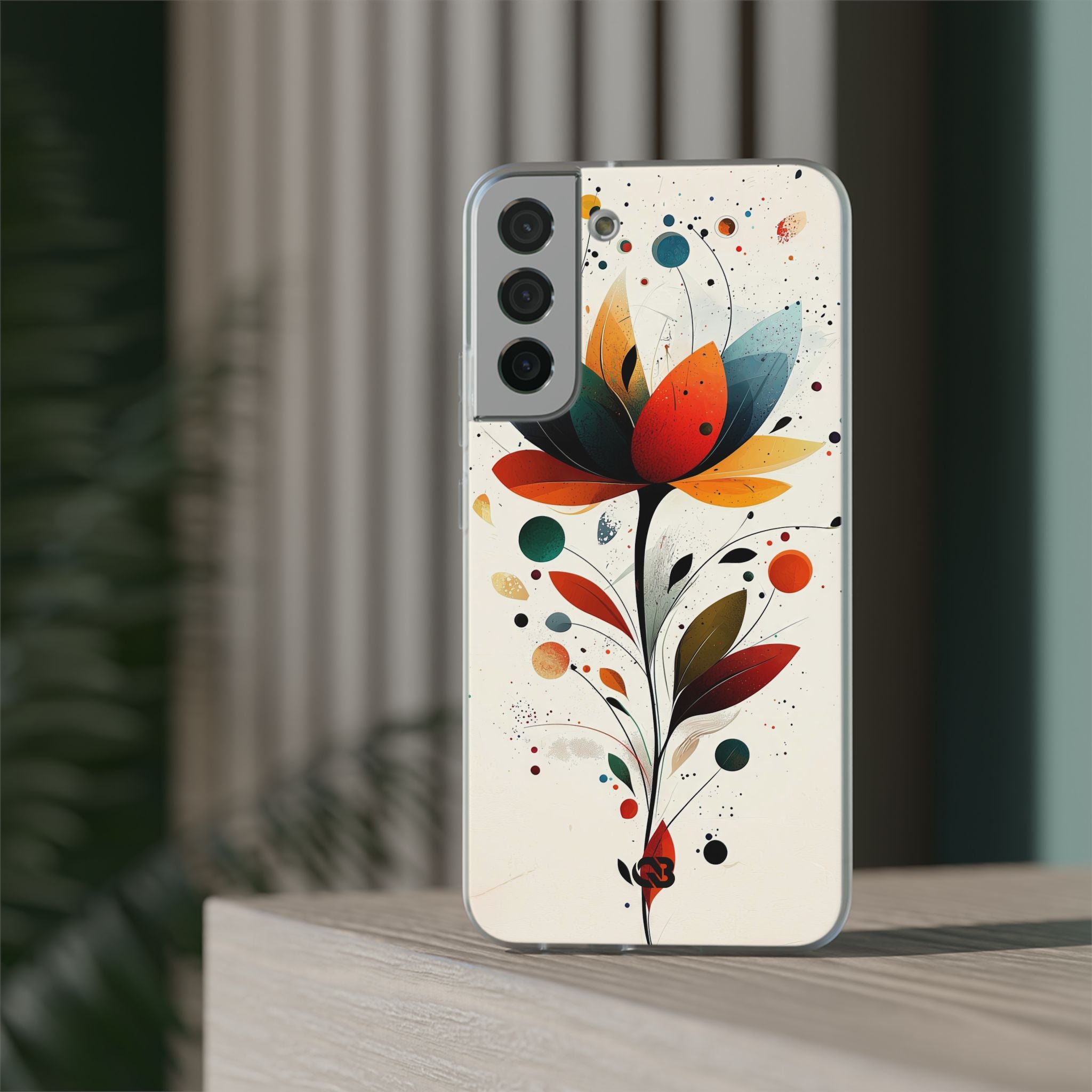 Burnt Petal Abstract · Soft Handyhülle für Samsung