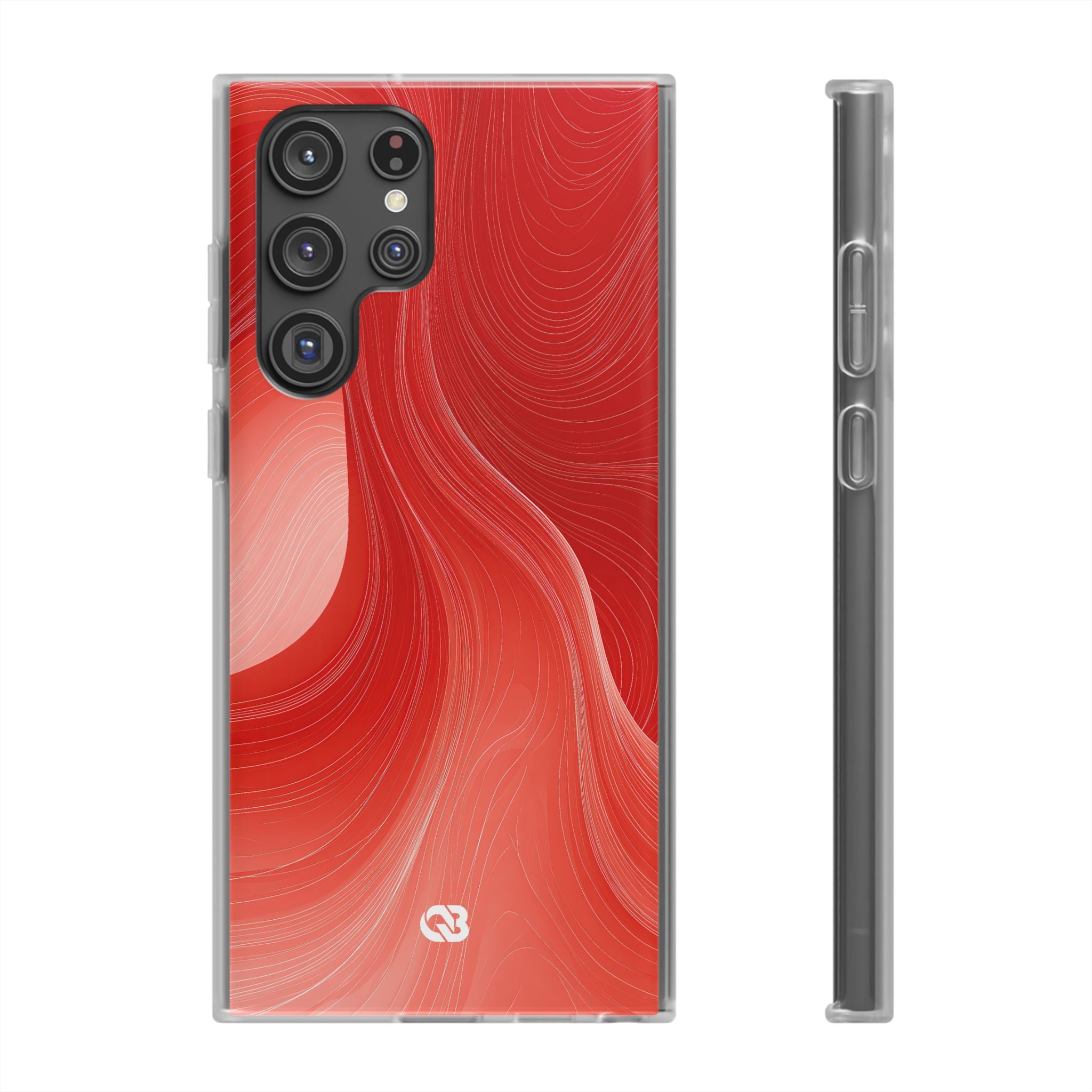 Red Lite Phone Case for Samsung - Crimson Silk Strands
