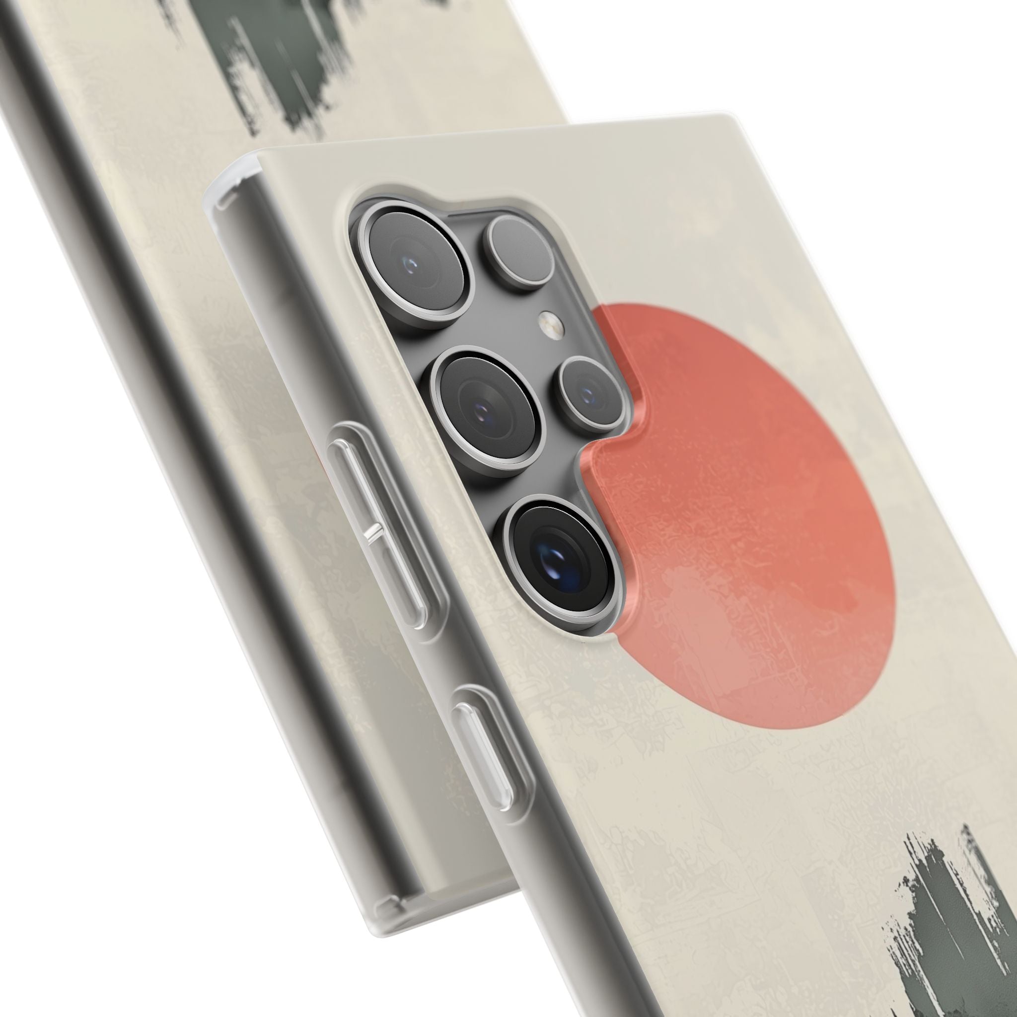 Crimson Sun Strokes · Soft Phone Case for Samsung